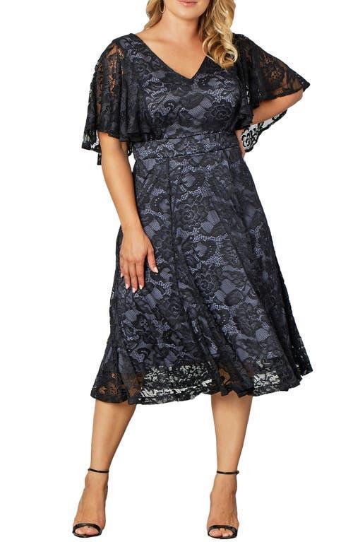 Kiyonna Plus Size Camille Lace Cocktail Dress Product Image