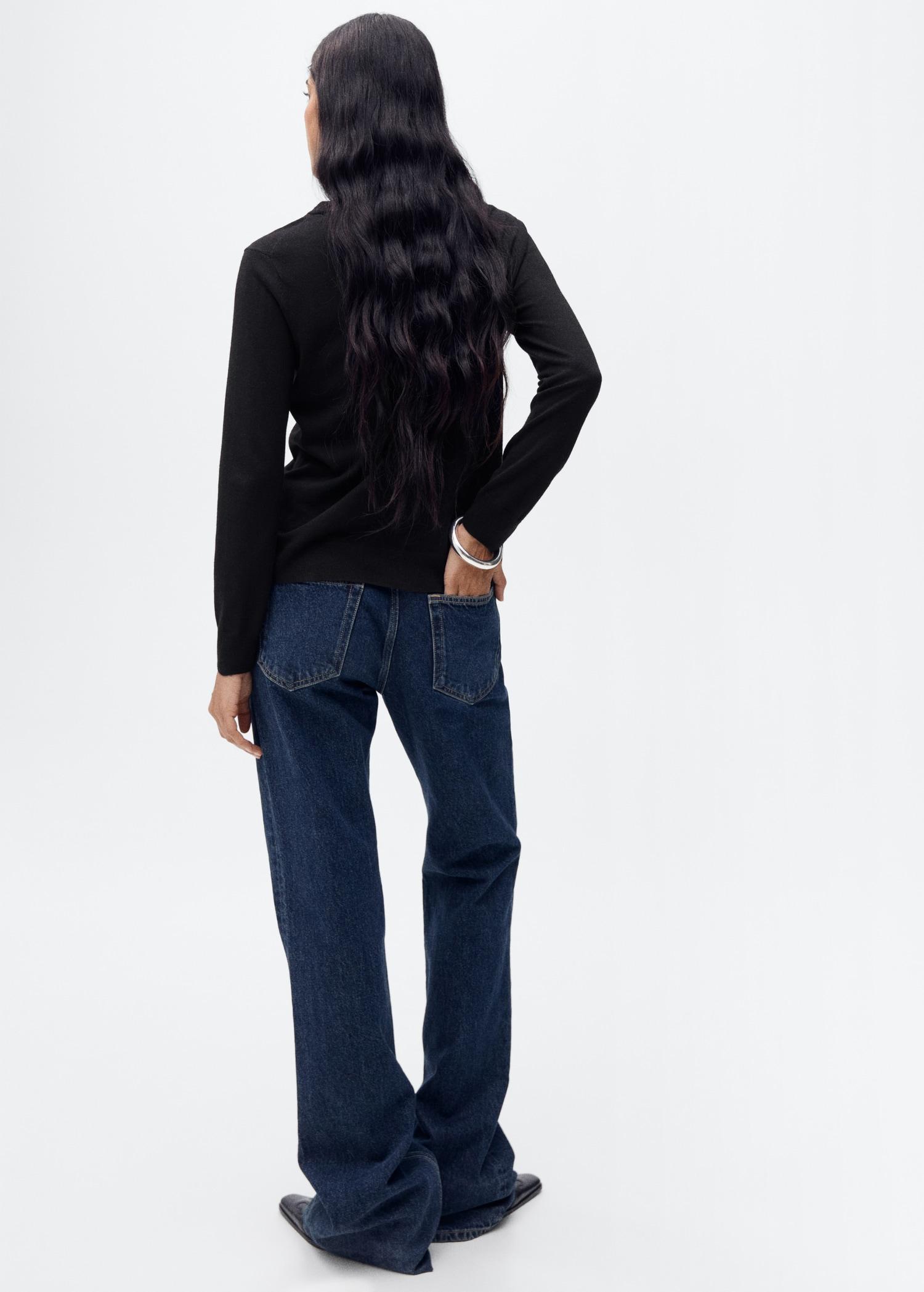 Wool-blend round-neck sweater - Women | MANGO USA Product Image