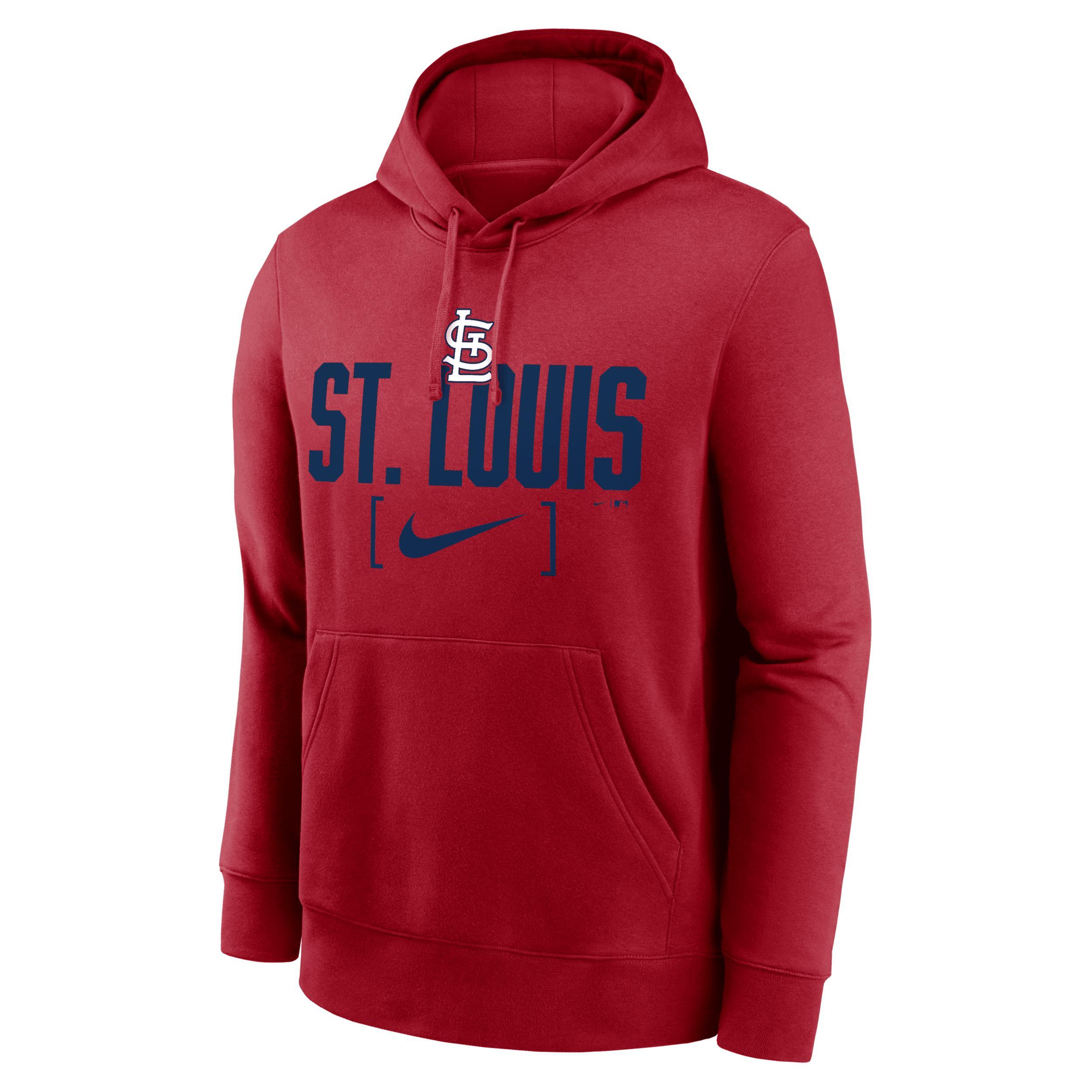 Men's Nike Red St. Louis Cardinals Club Slack Pullover Hoodie, Size: Medium Product Image