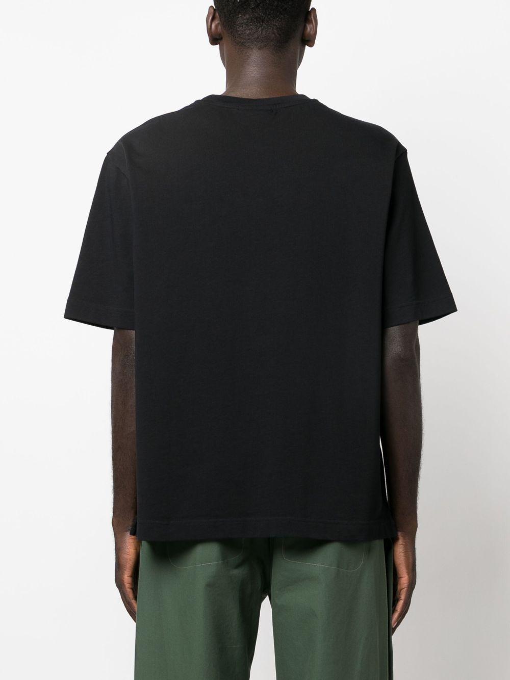 fox-patch cotton T-shirt Product Image
