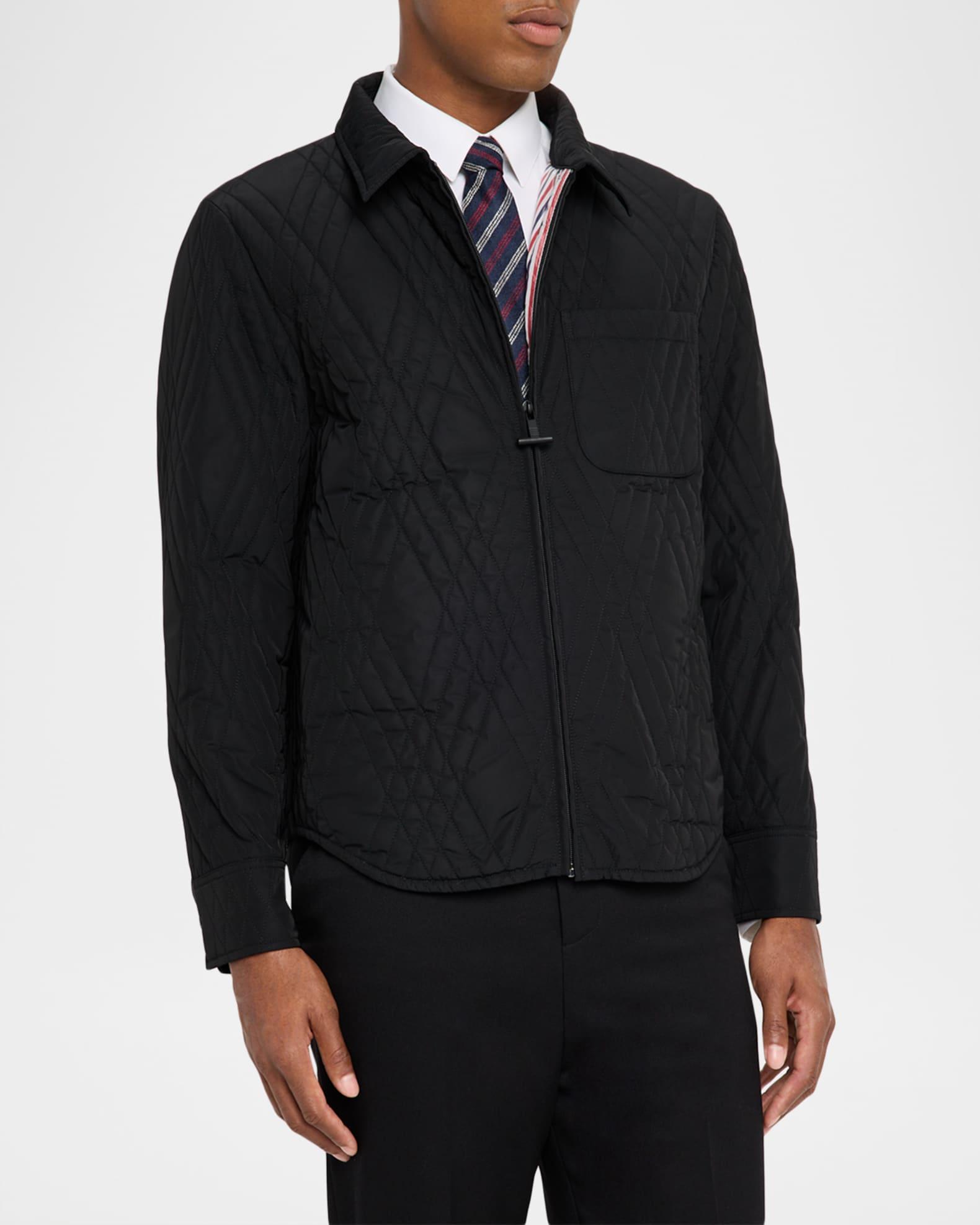 Men's Eco Filled Quilted Twill Overshirt  Product Image