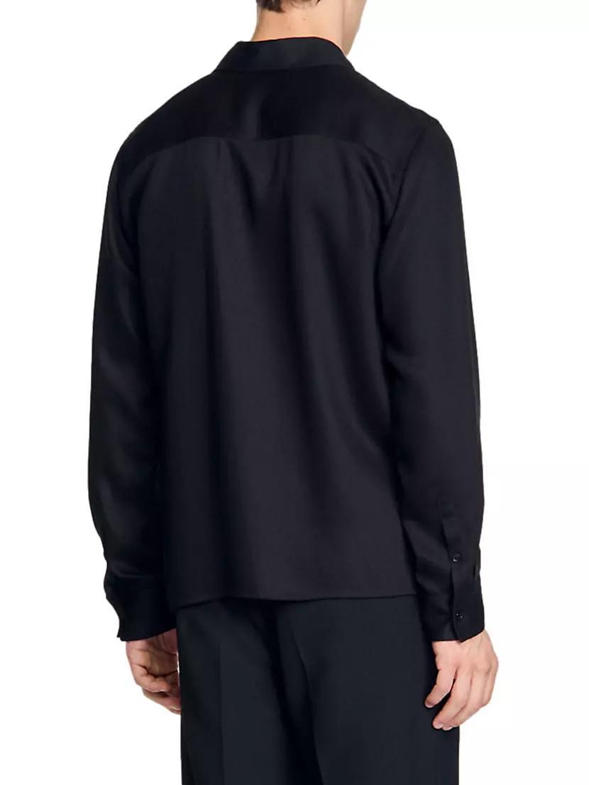 Loose-Fit Zip-Up Shirt Product Image