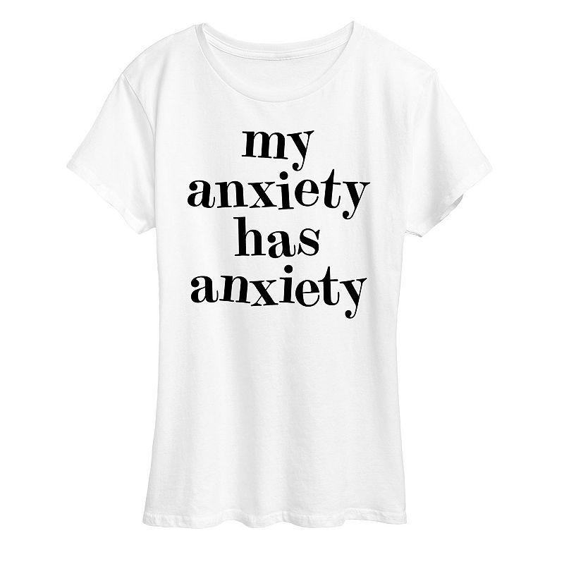 Womens My Anxiety Has Anxiety Graphic Tee Product Image