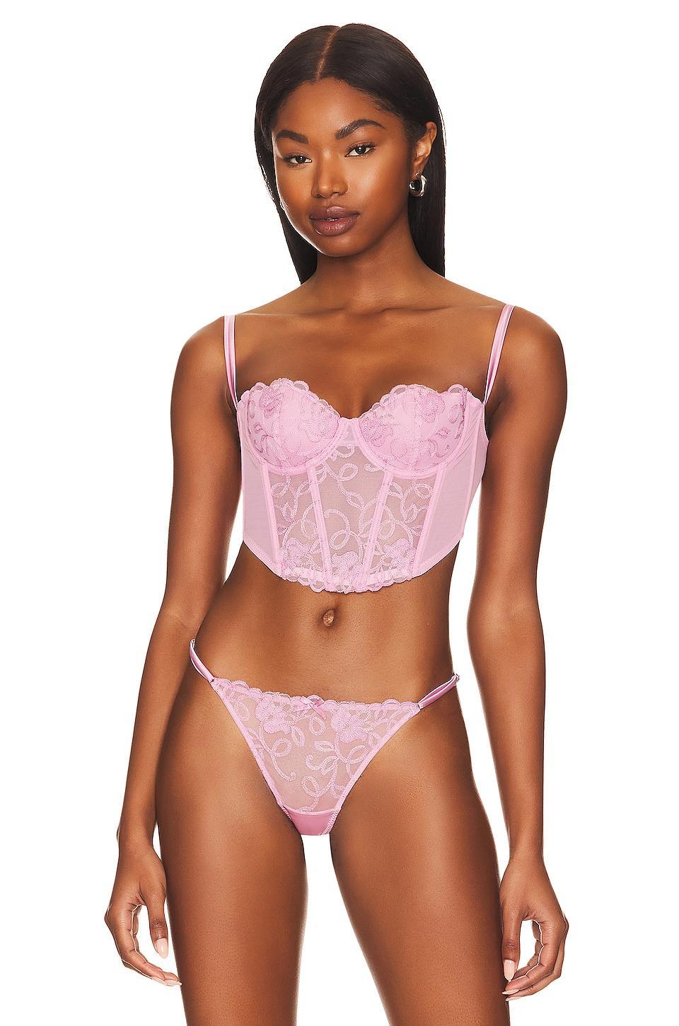 Bella Embroidery Open Back Bustier fleur du mal Product Image