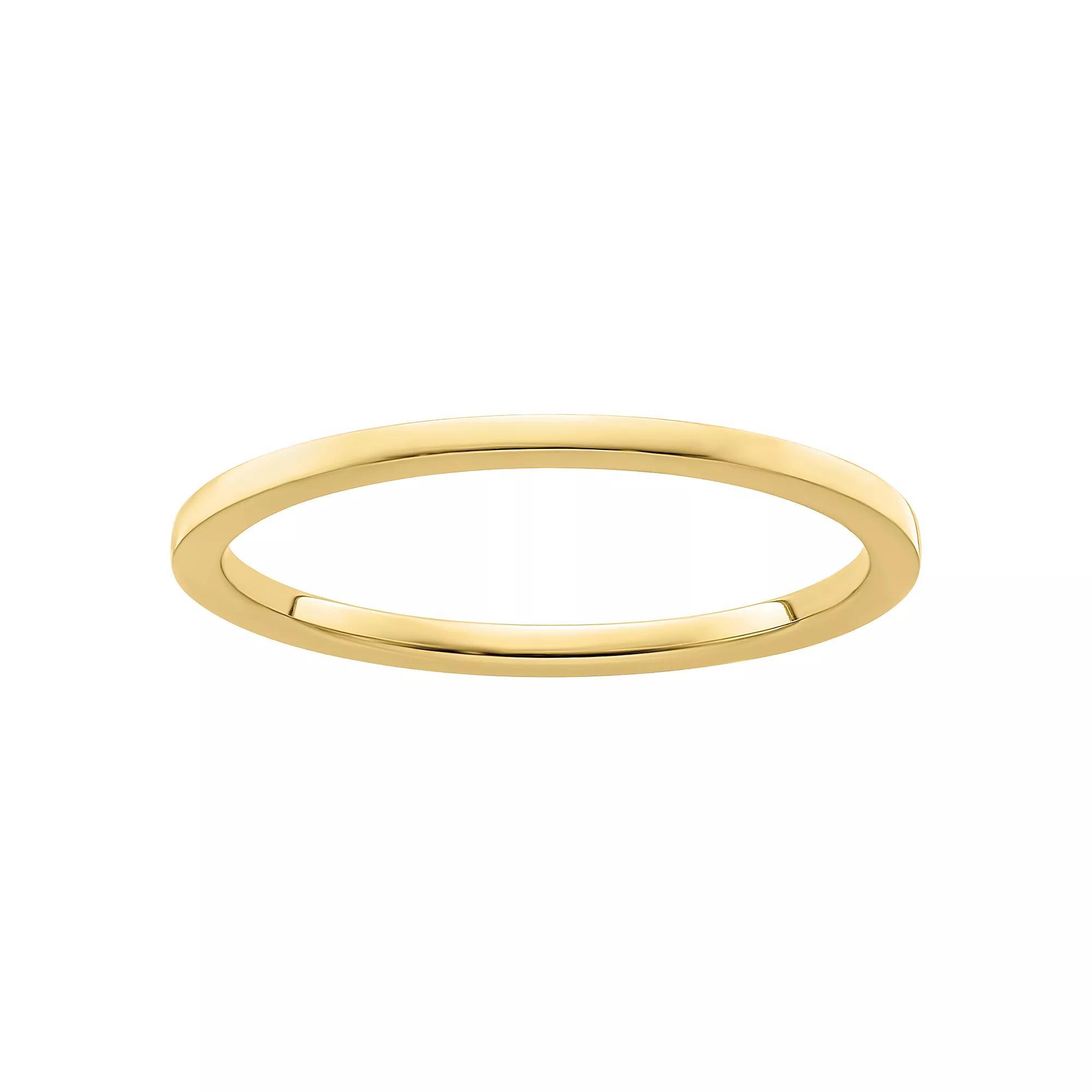 Stacks & Stones 10k Gold 1.2 mm Flat Stackable Band, Women's, Size: 9.50 Product Image