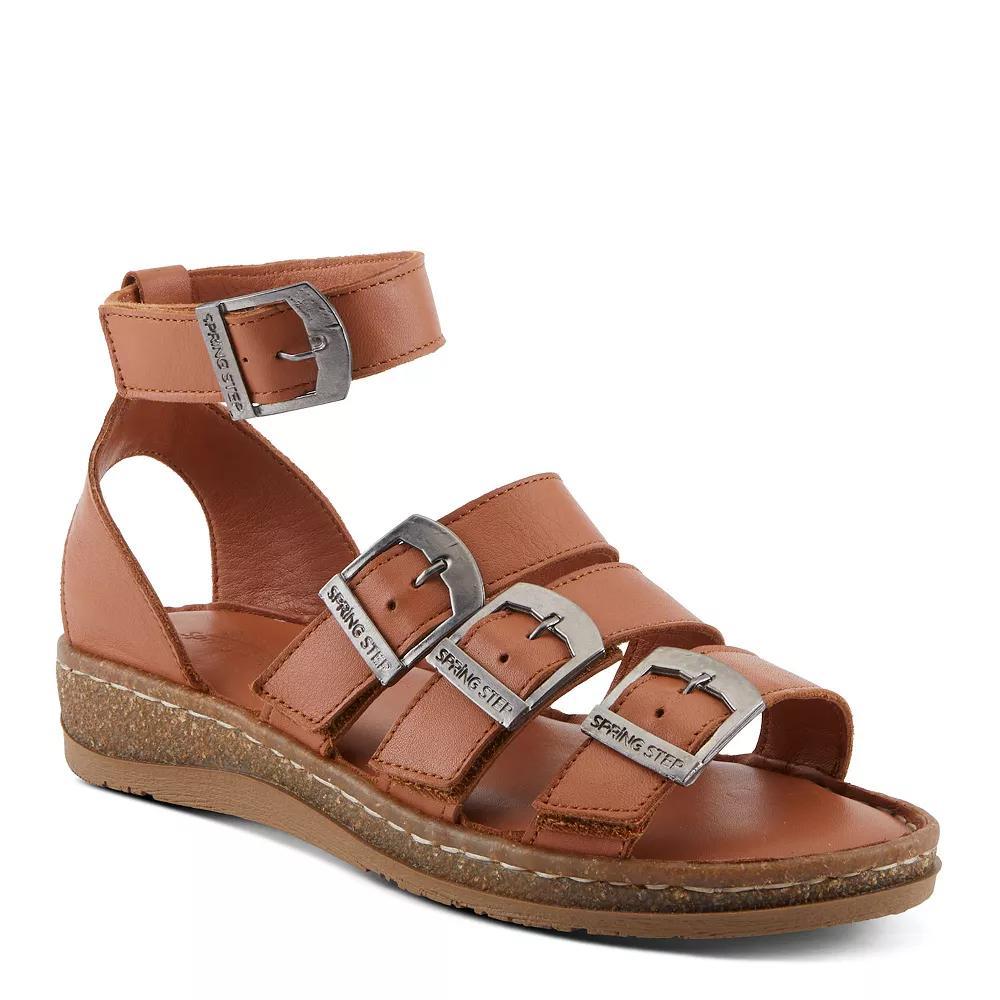 Spring Step Alexcia Women's Strappy Sandals, Size: 37, Camel Product Image