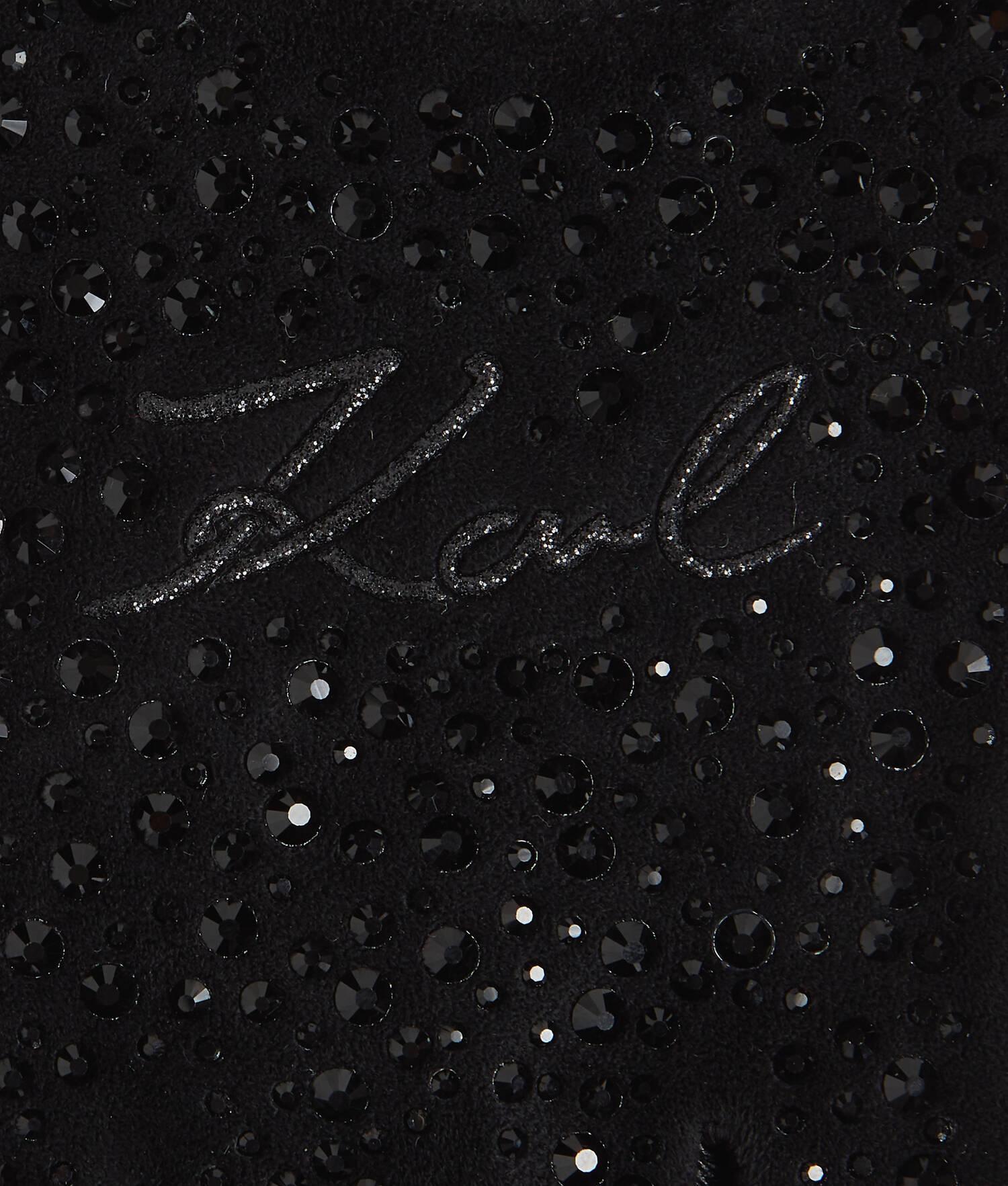 K/SIGNATURE GLITTER FINGERLESS GLOVES Product Image