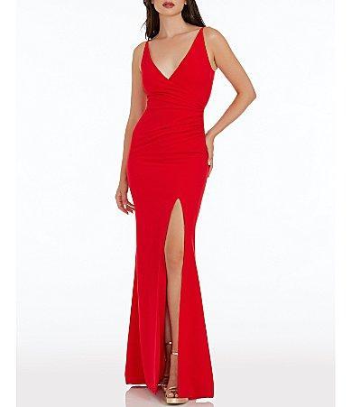 Dress the Population Jordan Plunge Neck Gown Product Image