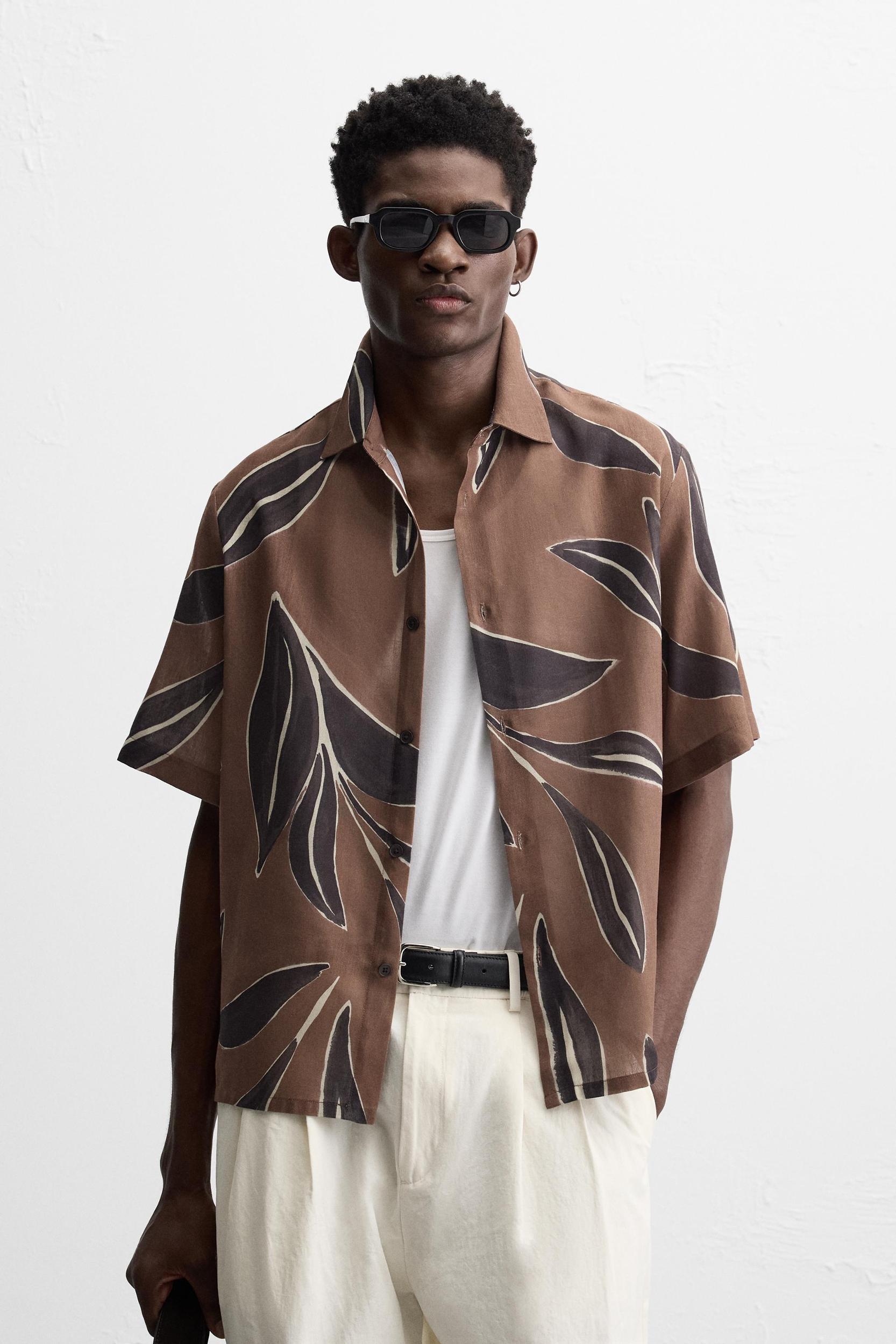 LEAF PRINT SHIRT Product Image