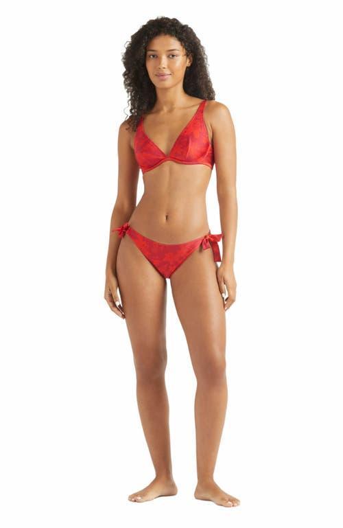 Womens Flower Power Stretch-Jersey Bikini Top Product Image