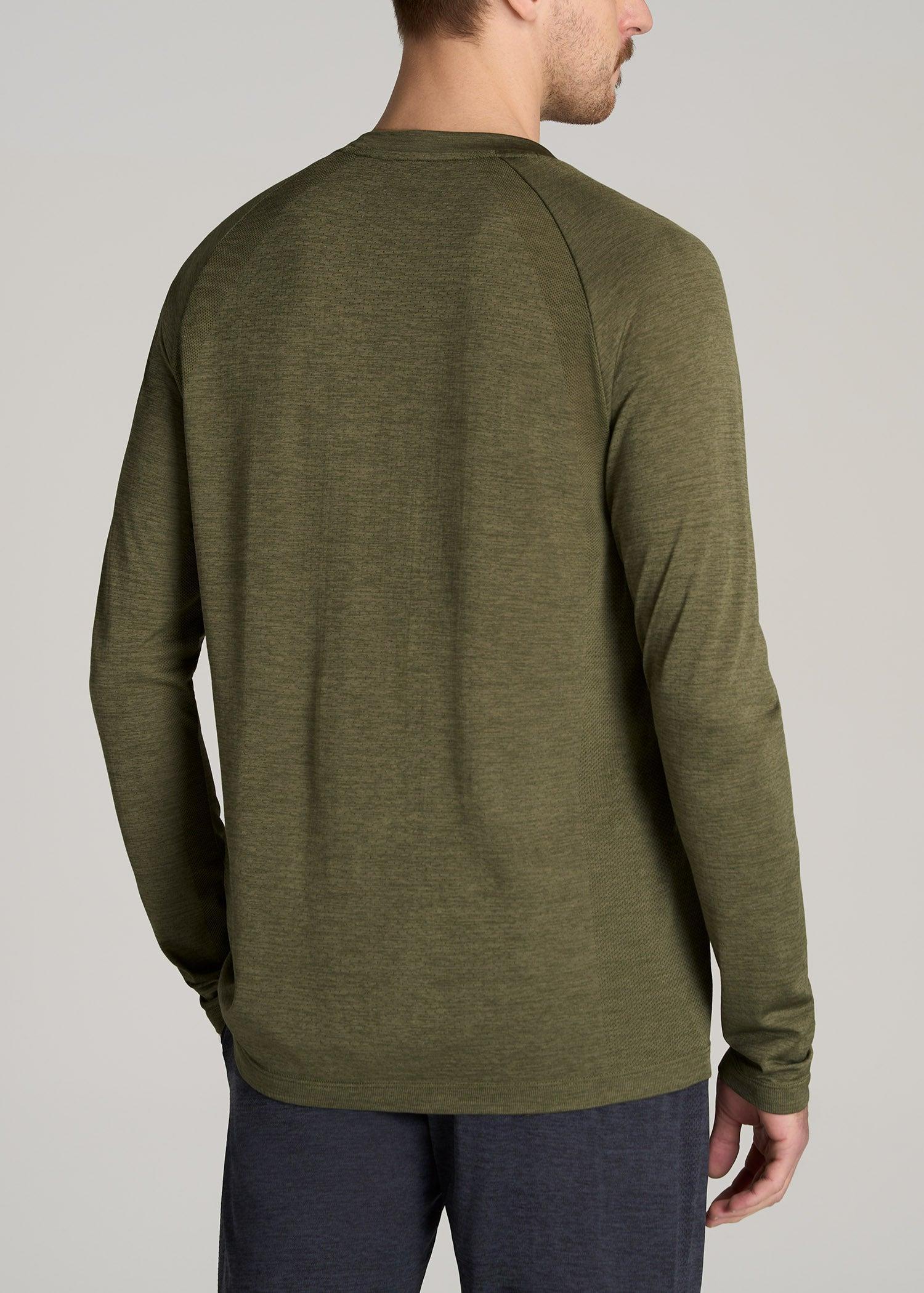 A.T. Performance MODERN-FIT Raglan Shirt for Tall Men in Olive Mix Product Image