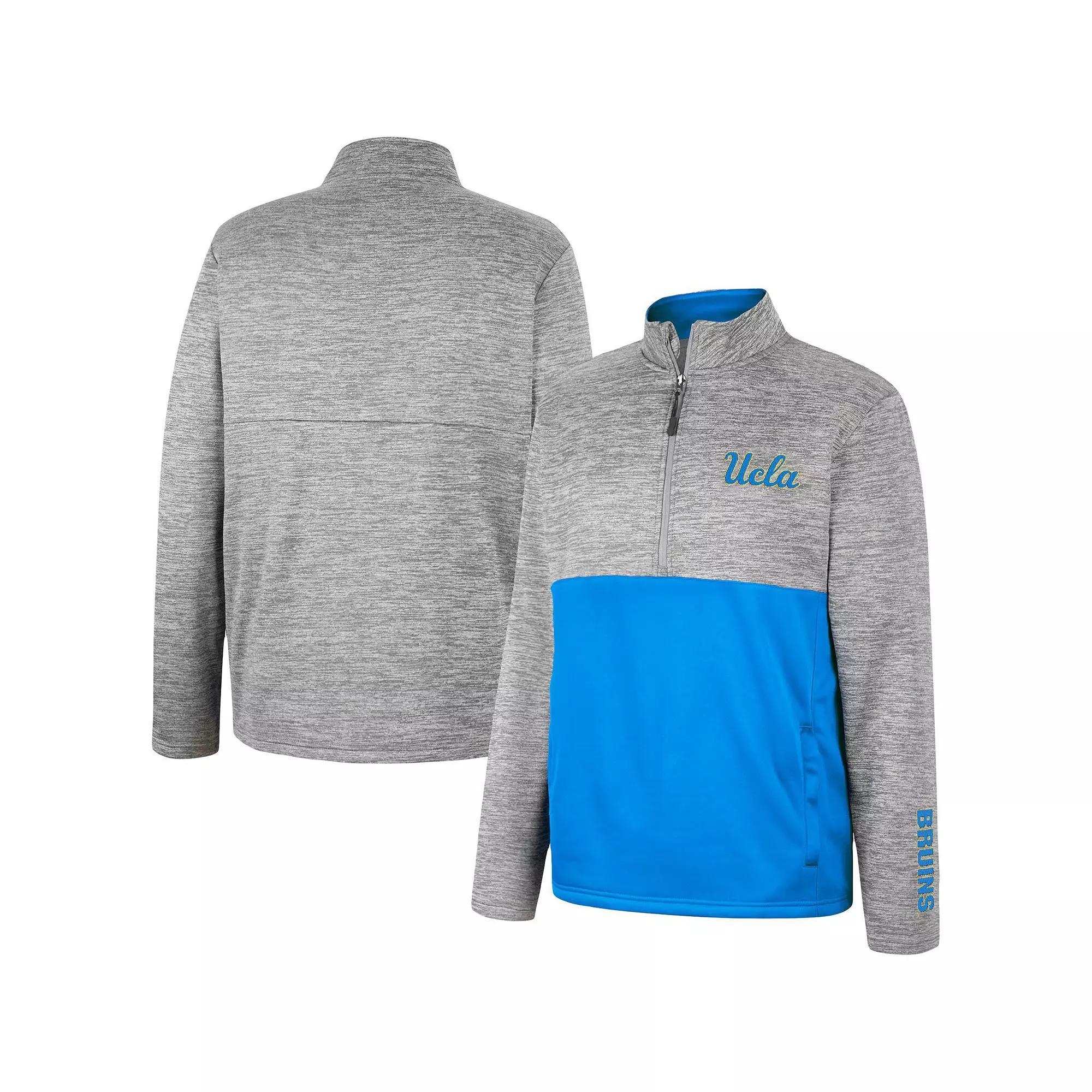 Men's Colosseum Gray UCLA Bruins John Half-Zip Jacket, Size: 2XL, Grey Product Image