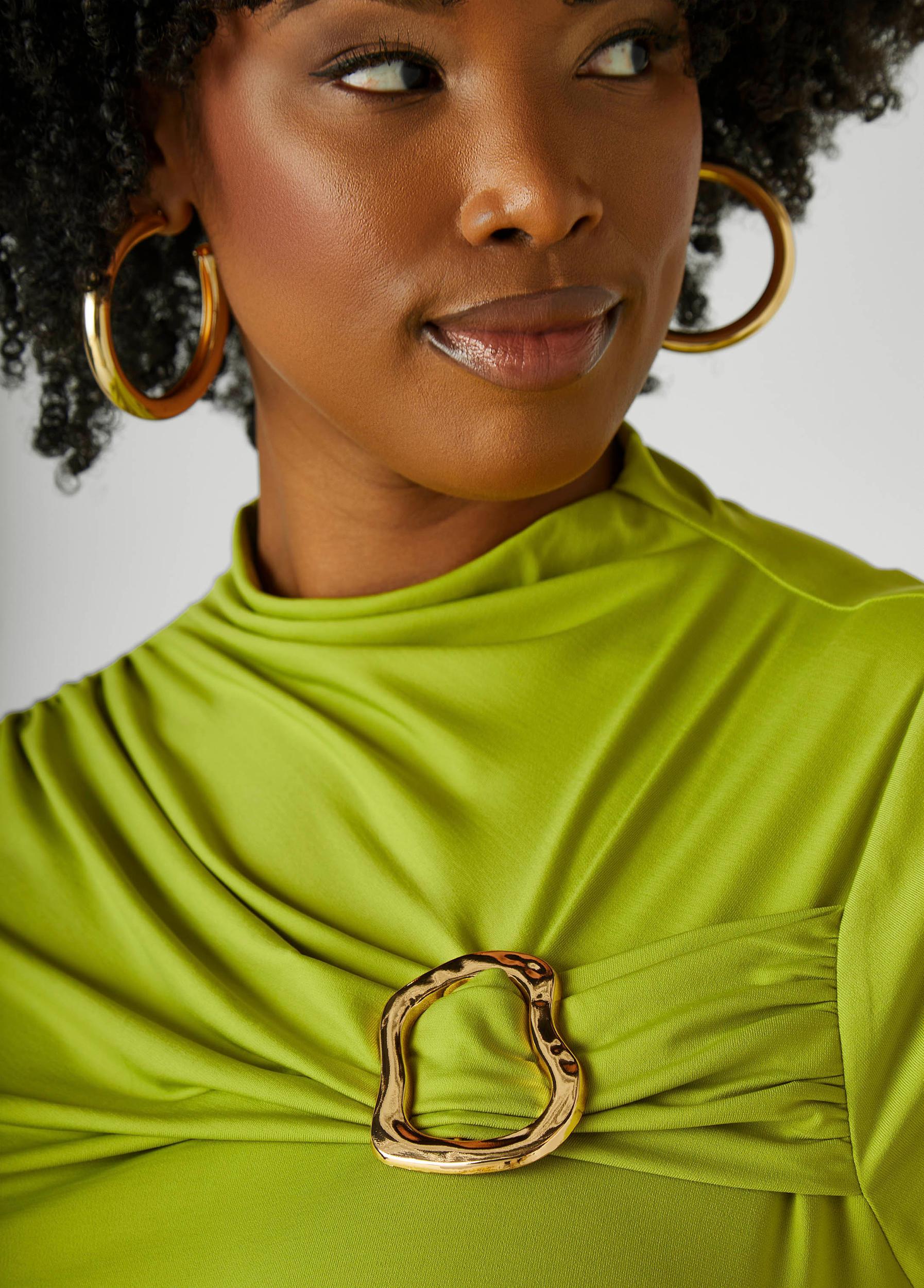 Gathered Embellished Top Product Image