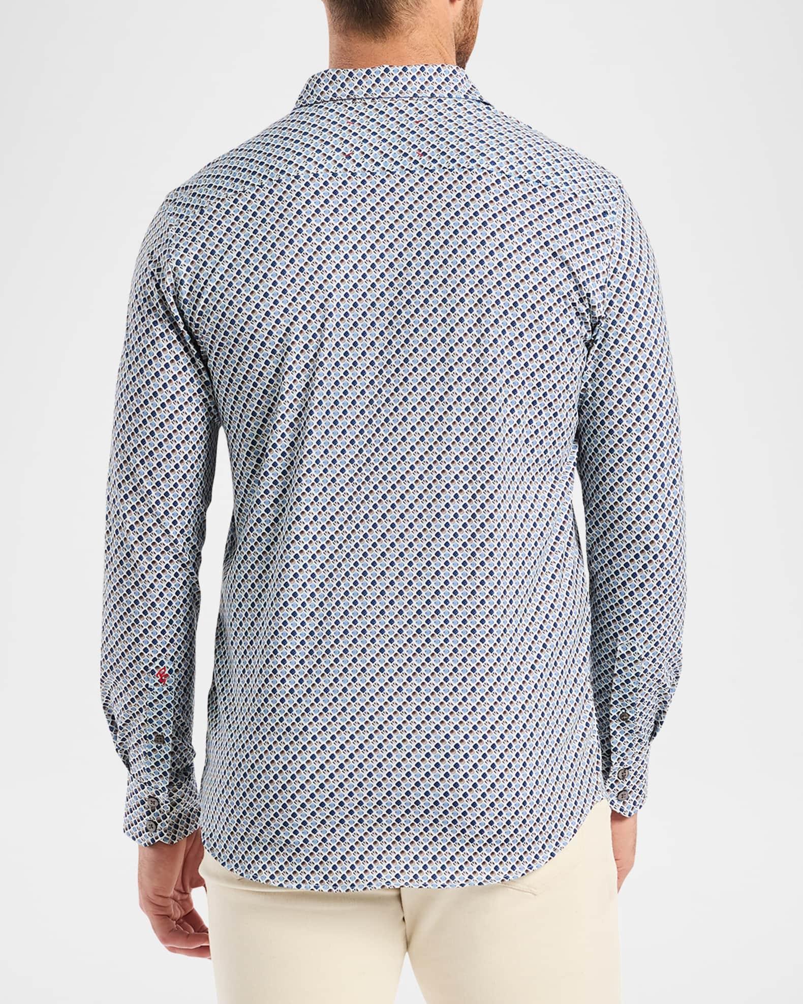 Men's Cooper Geometric Stretch Sport Shirt Product Image