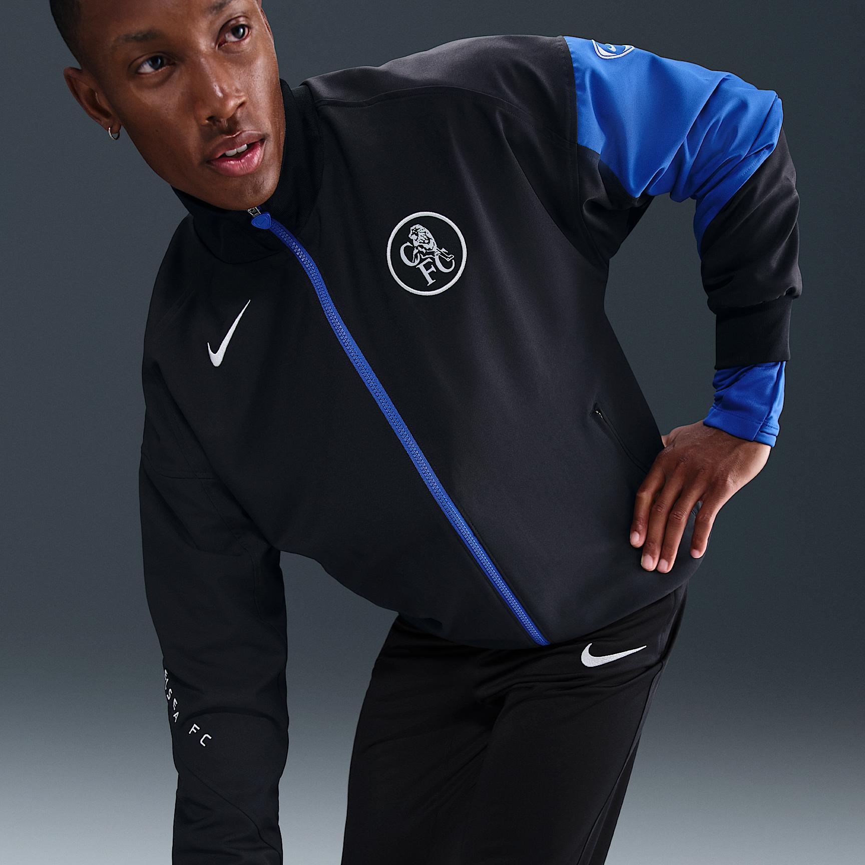 Chelsea FC Strike Third Men's Nike Dri-FIT Total 90 Soccer Anthem Jacket Product Image
