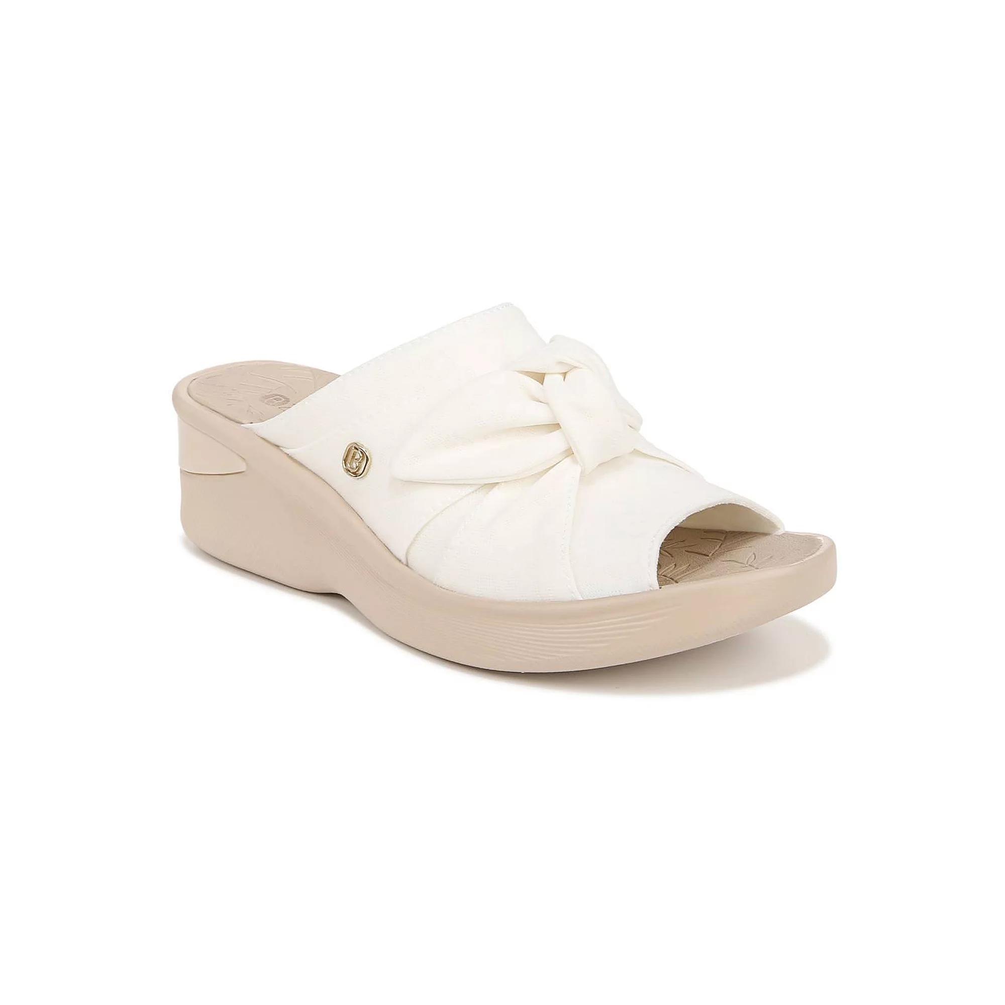 LifeStride Smile Women's Washable Wedge Slide Sandals, Size: 9.5, White Product Image