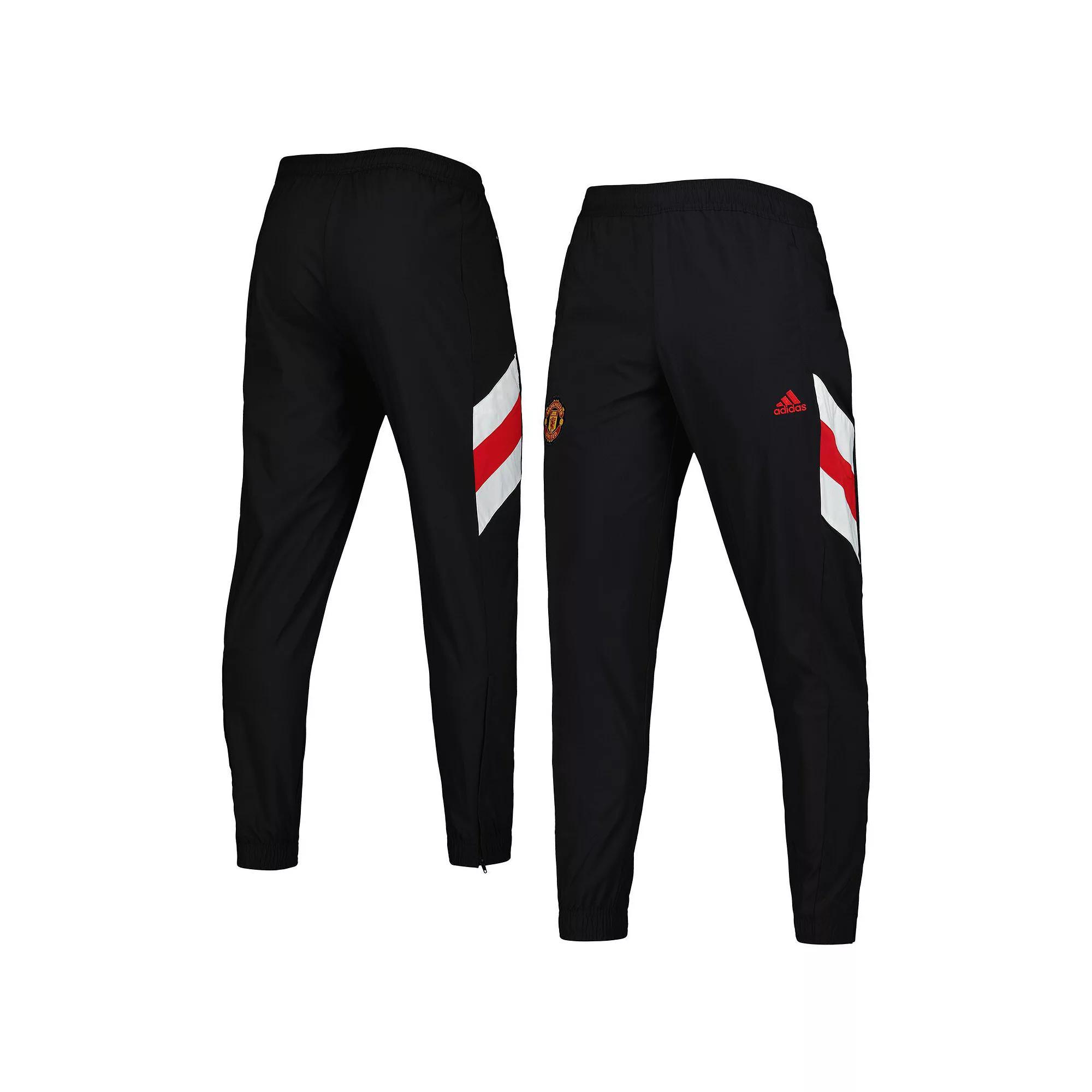 Mens adidas Black Manchester United Football Icon Training Pants Product Image