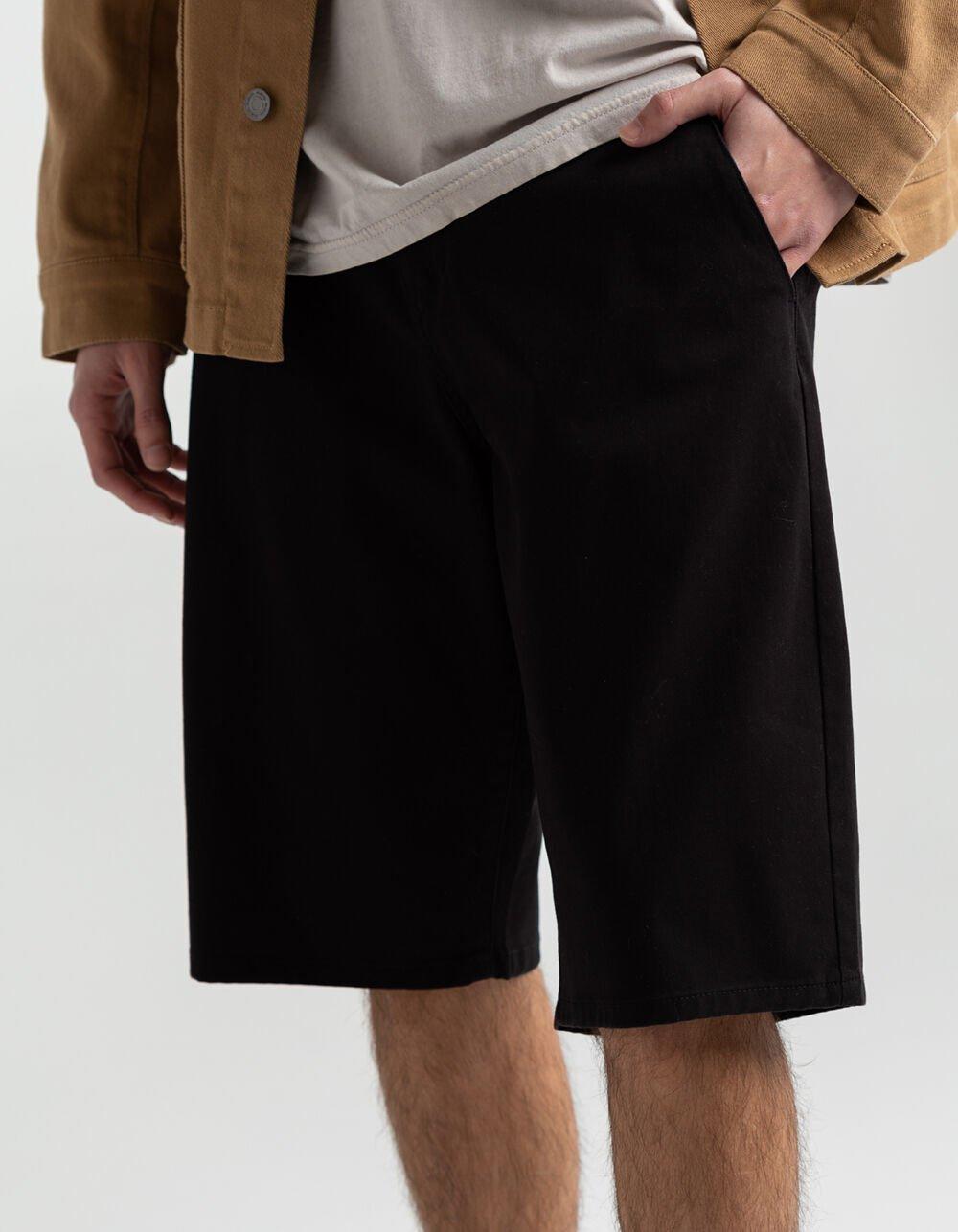 RSQ Mens Longer 12" Chino Shorts - BLACK Product Image