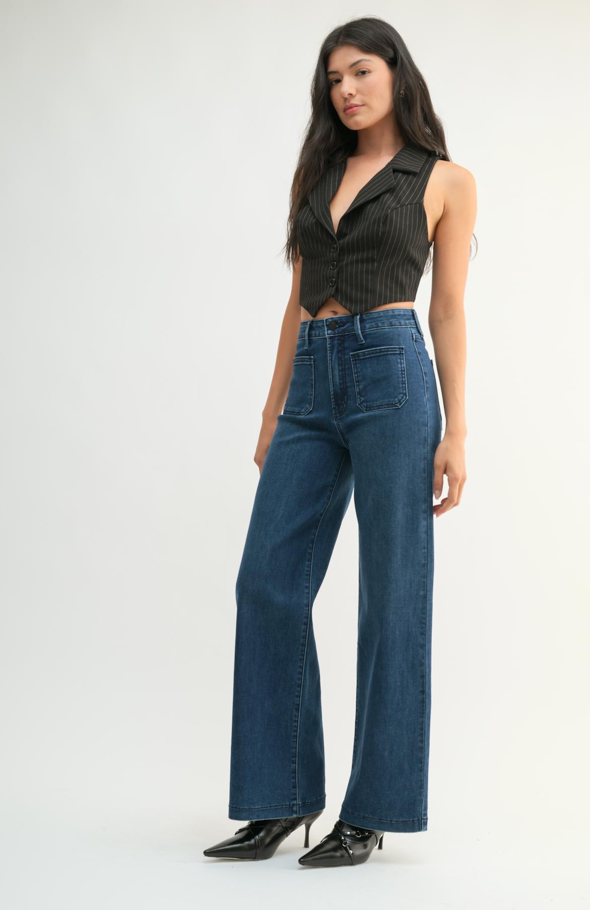 Mini Patch Pocket Wide Leg Product Image