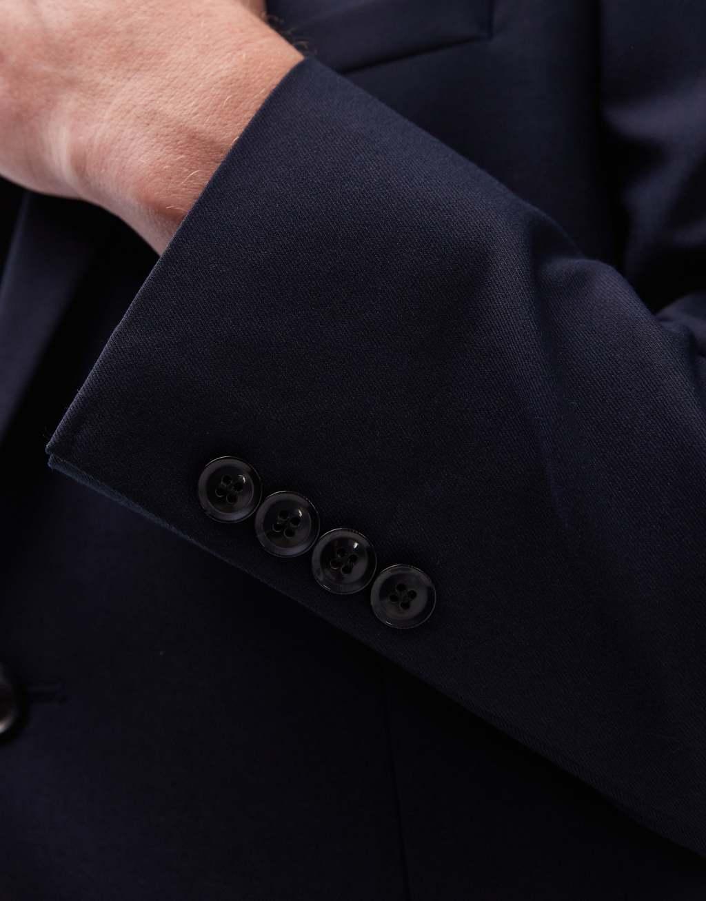 Topman skinny suit jacket in navy Product Image