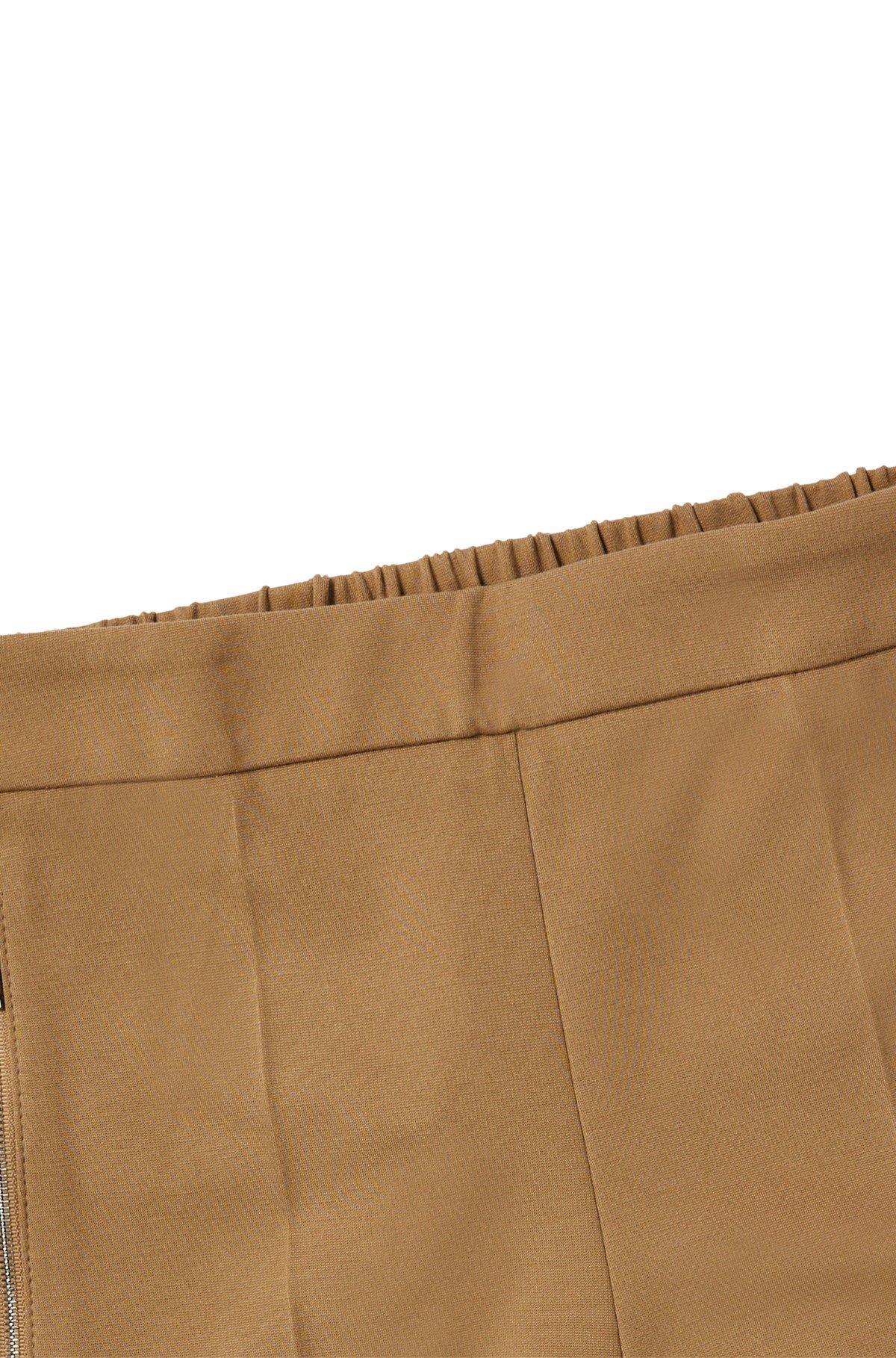 Relaxed-fit trousers with bootcut leg in stretch material Product Image