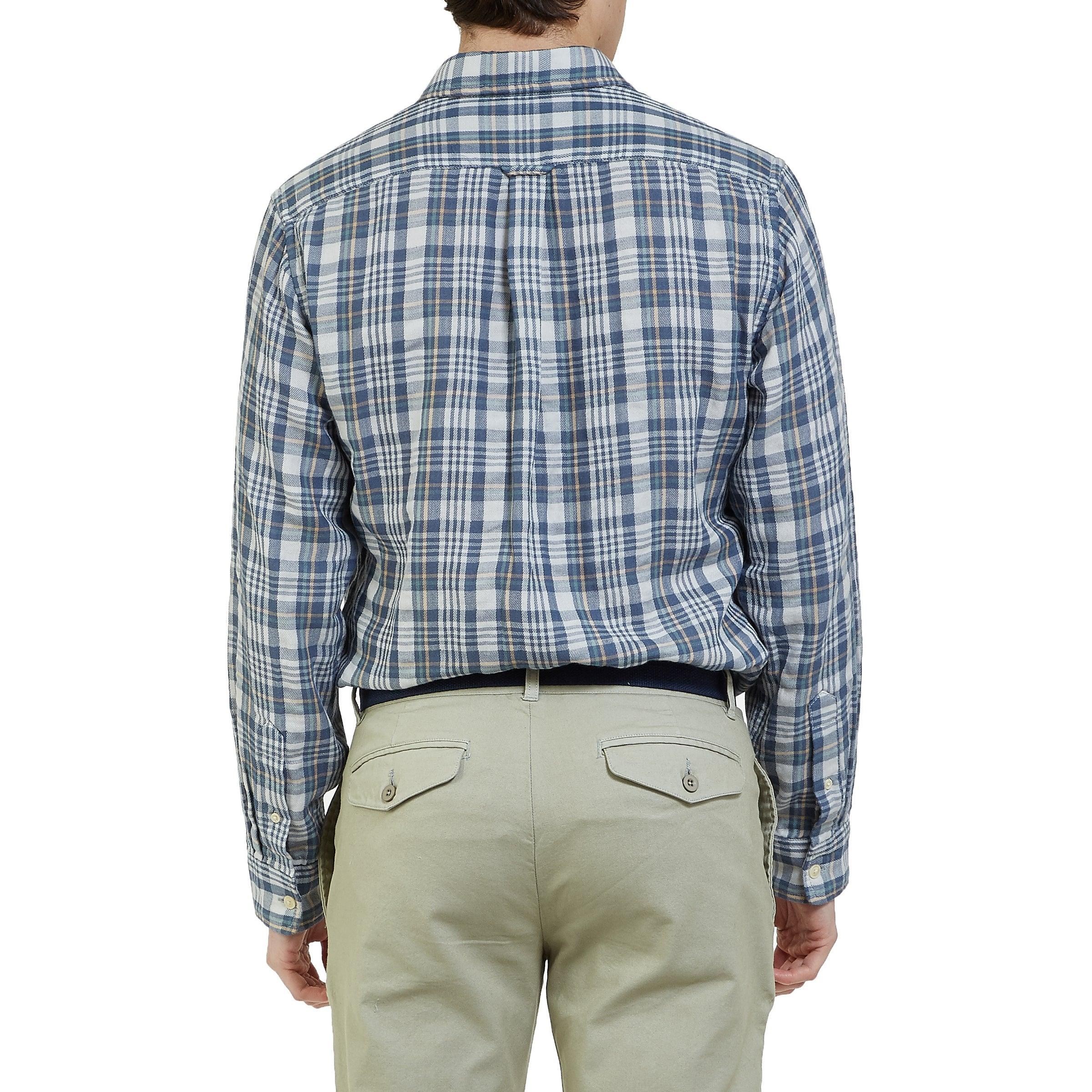 Abercorn Double Cloth Shirt - Blue Gray Plaid (Final Sale)* Product Image