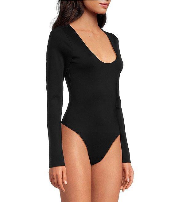 Good American Scuba Scoop Neck Long Sleeve Bodysuit Product Image