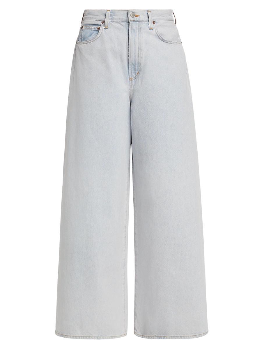 Womens Nolan Mid-Rise Wide-Leg Jeans Product Image