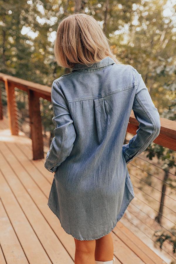 Casually Yours Denim Mini Dress Product Image