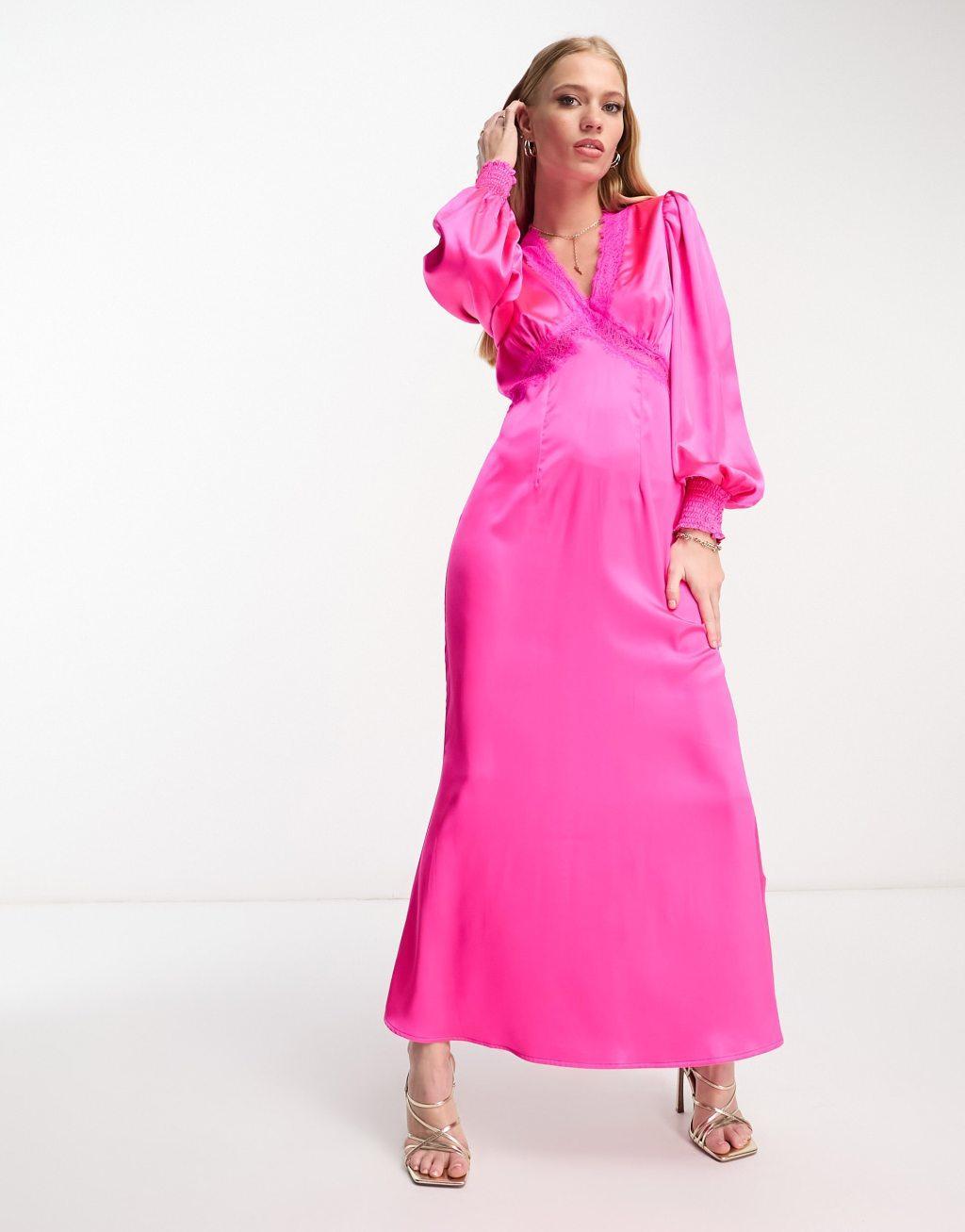 Never Fully Dressed lace insert midaxi dress Product Image
