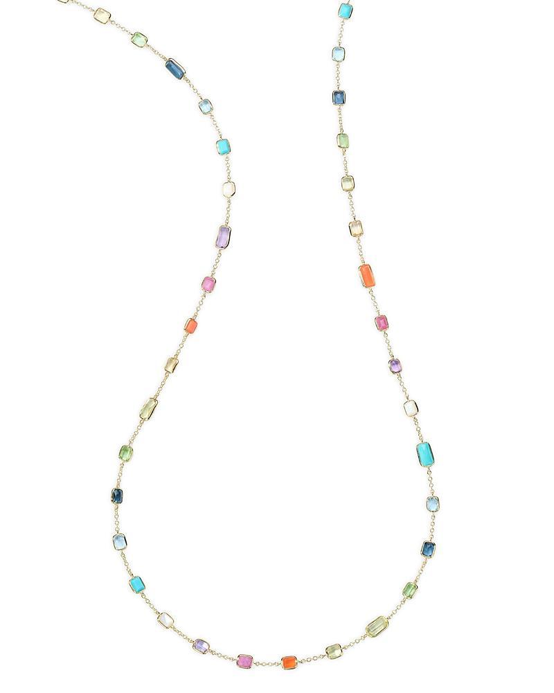 Ippolita 18K Yellow Gold Rock Candy Multi Stone Summer Rainbow Statement Necklace, 32.5 Product Image