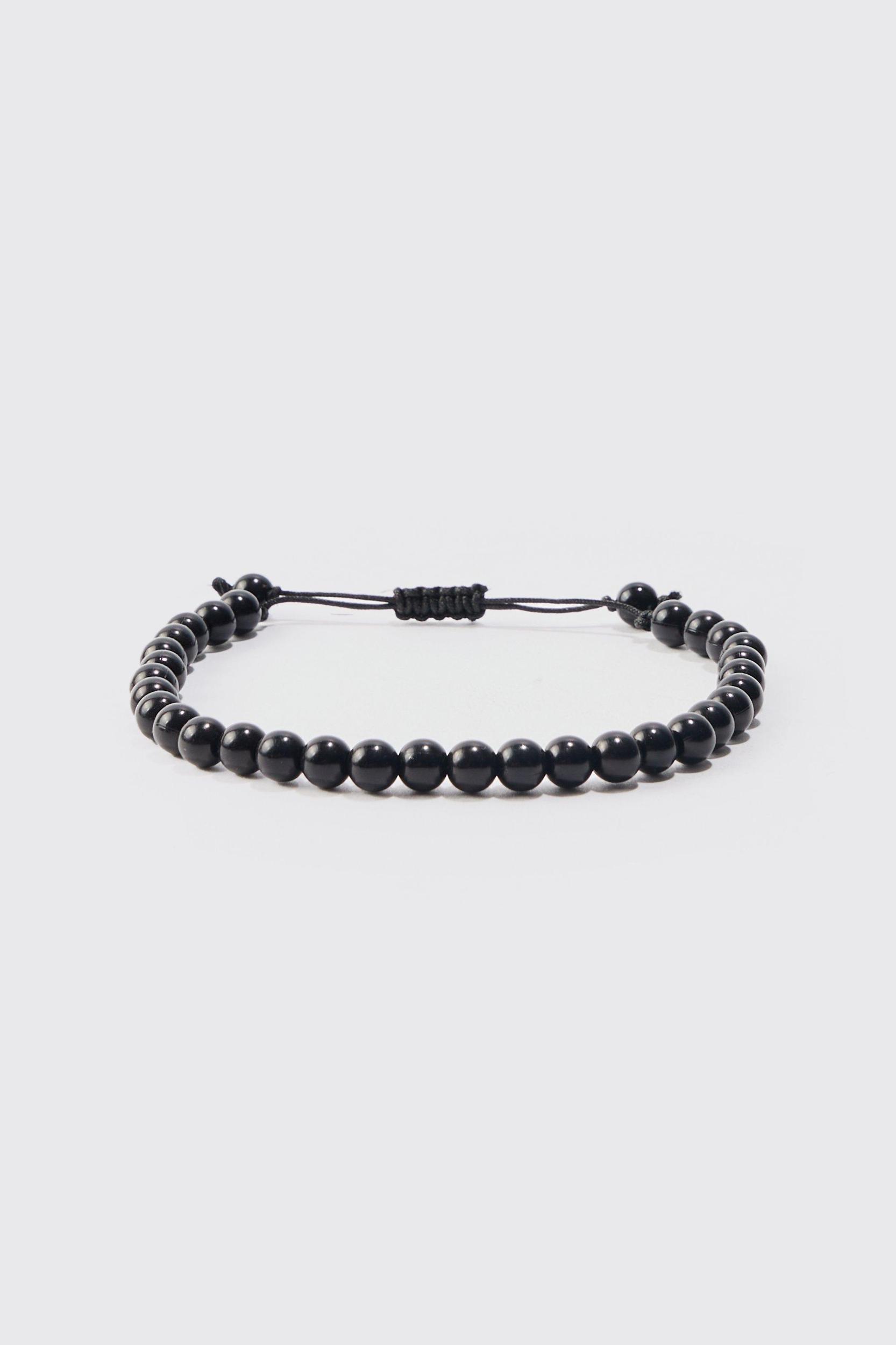 4 Pack Bead And Chain Bracelets | boohooMAN USA Product Image