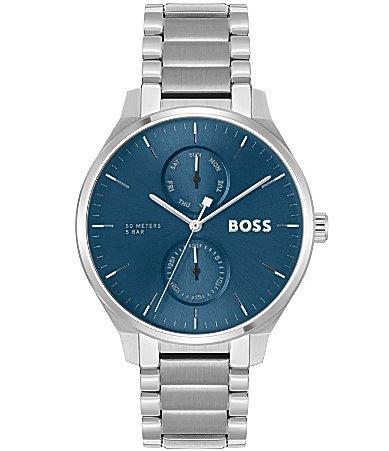 Hugo Boss Mens Tyler Multifunction Stainless Steel Bracelet Watch Product Image