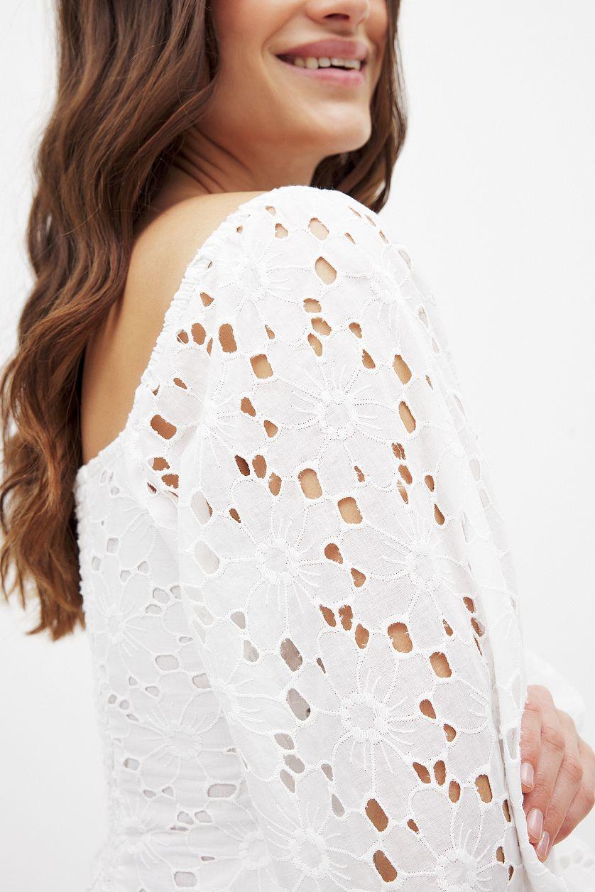 Anglaise Balloon Sleeve Blouse Product Image