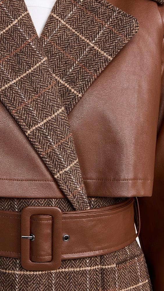 Avec Les Filles Oversized Maxi Combo Trench Coat | Shopbop Product Image