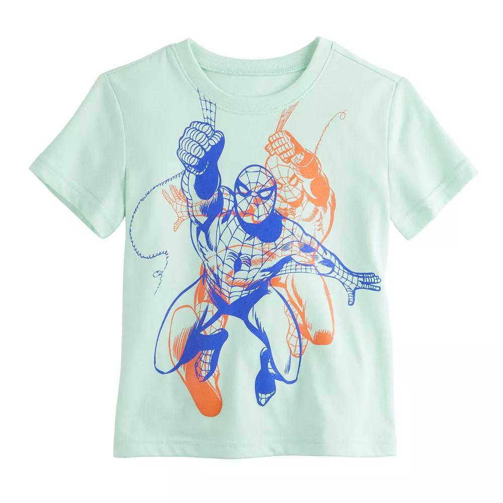 Baby & Toddler Boy Jumping Beans® Marvel Spider-Man Double Portrait Graphic Tee, Toddler Boy's, Size: 4T, Blue Spider Web Product Image