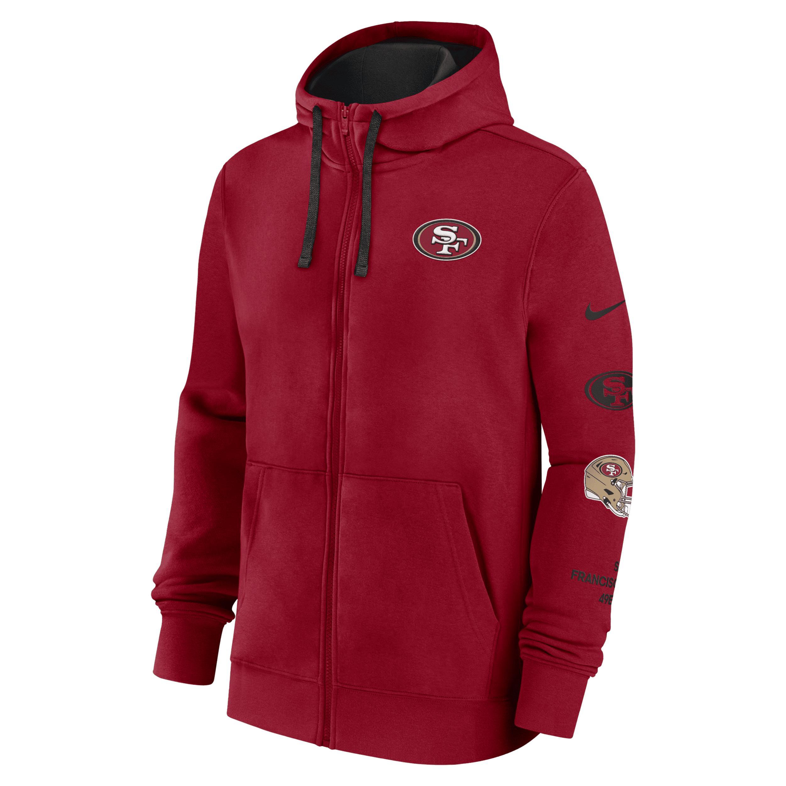 New York Jets Club Nike Men's NFL Full-Zip Hoodie Product Image