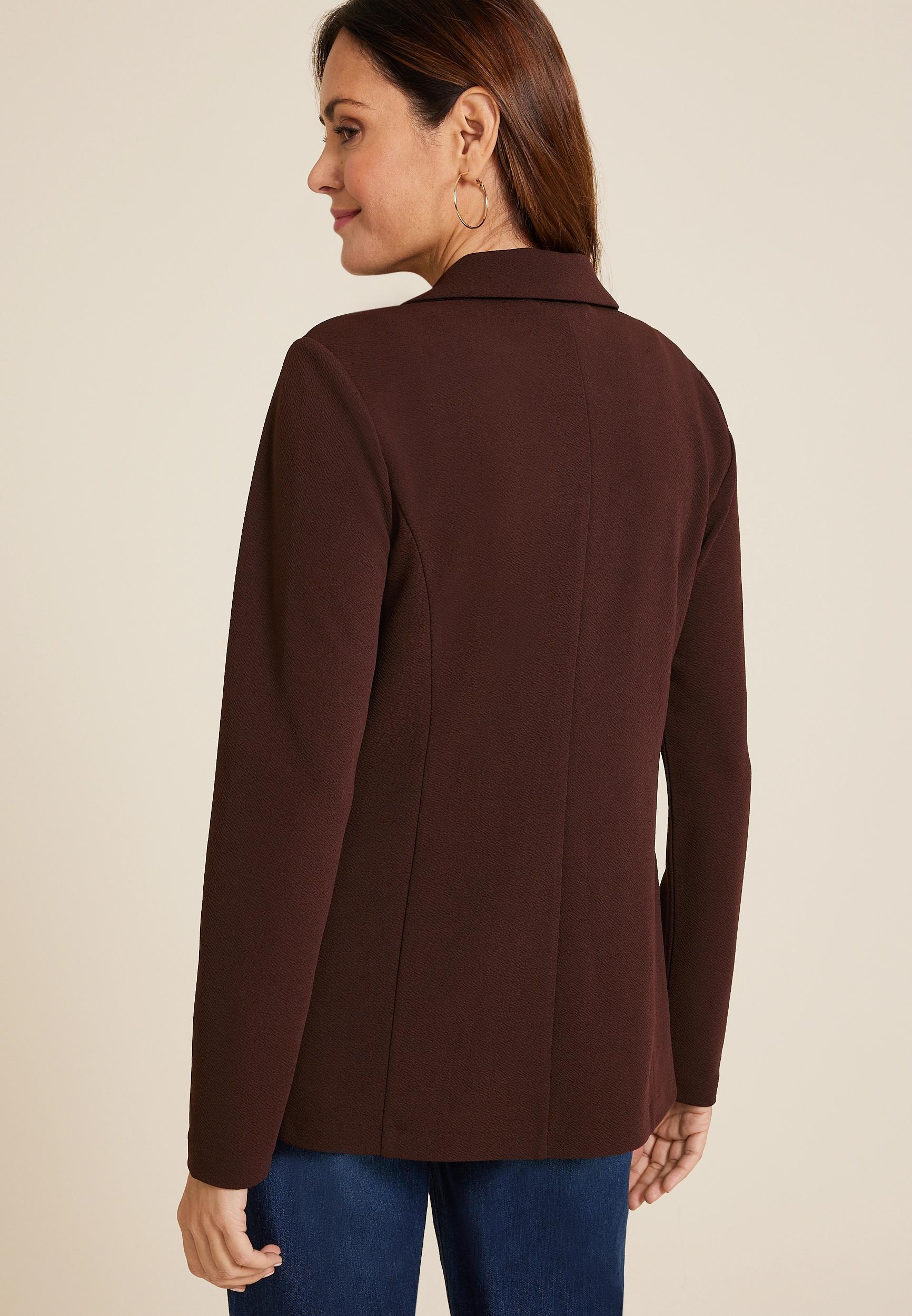 Versa Open Front Long Sleeve Blazer Product Image