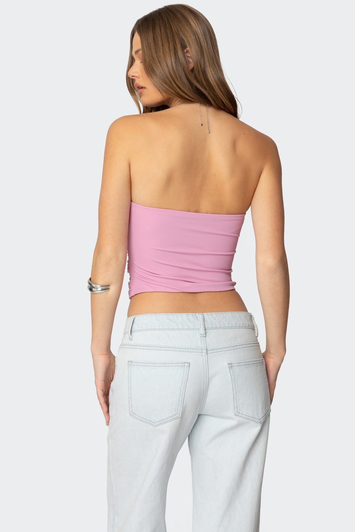 Ariella Cut Out Strapless Top Product Image
