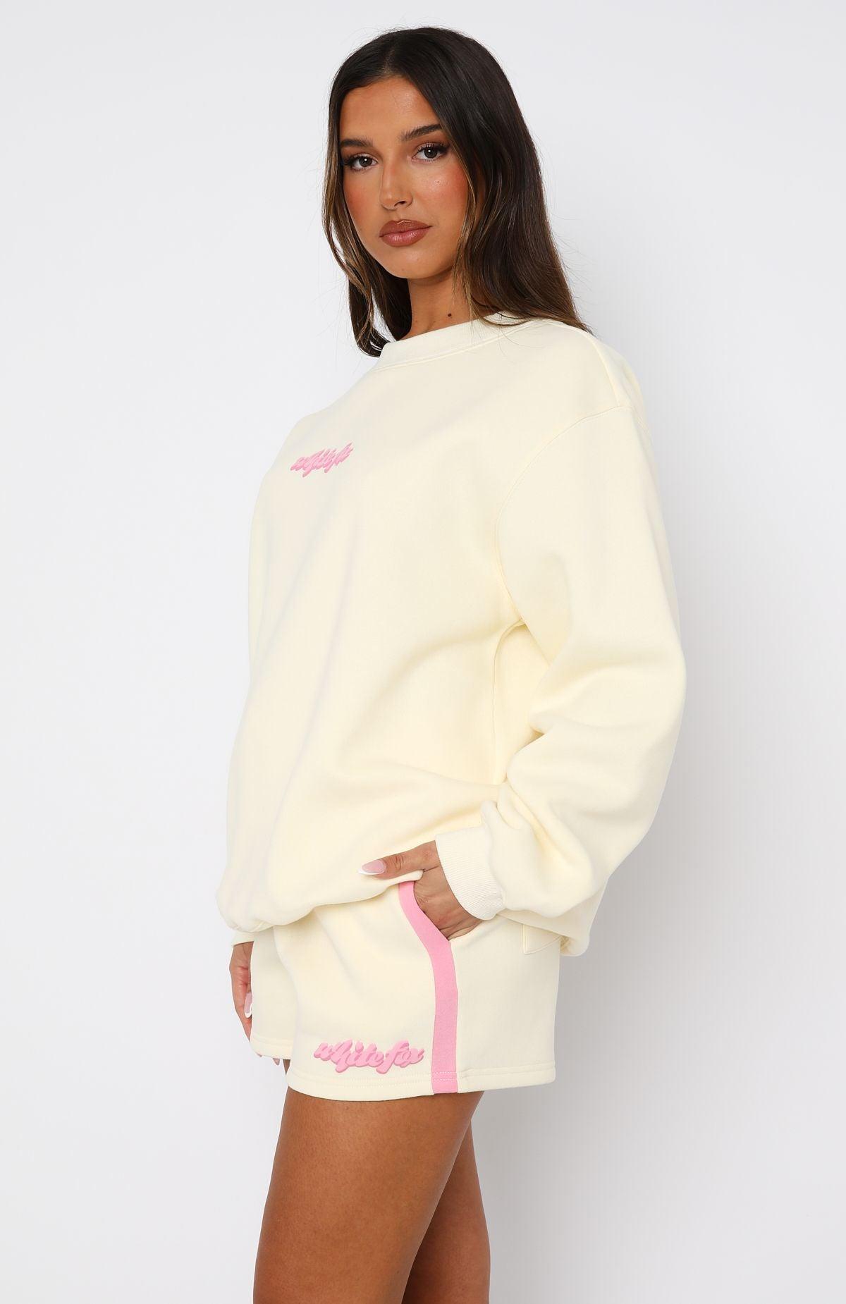 Make You Double Take Oversized Sweater Buttercream Product Image