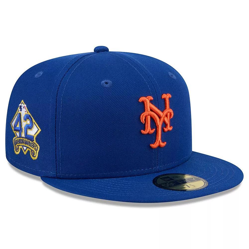 Men's New Era  Royal New York Mets 2025 Jackie Robinson Day 59FIFTY Fitted Hat, Size: 7 5/8, Blue Product Image