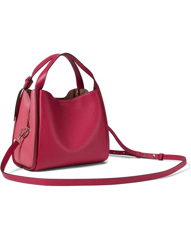 Knott Croc Embossed Leather Medium Crossbody Tote Product Image