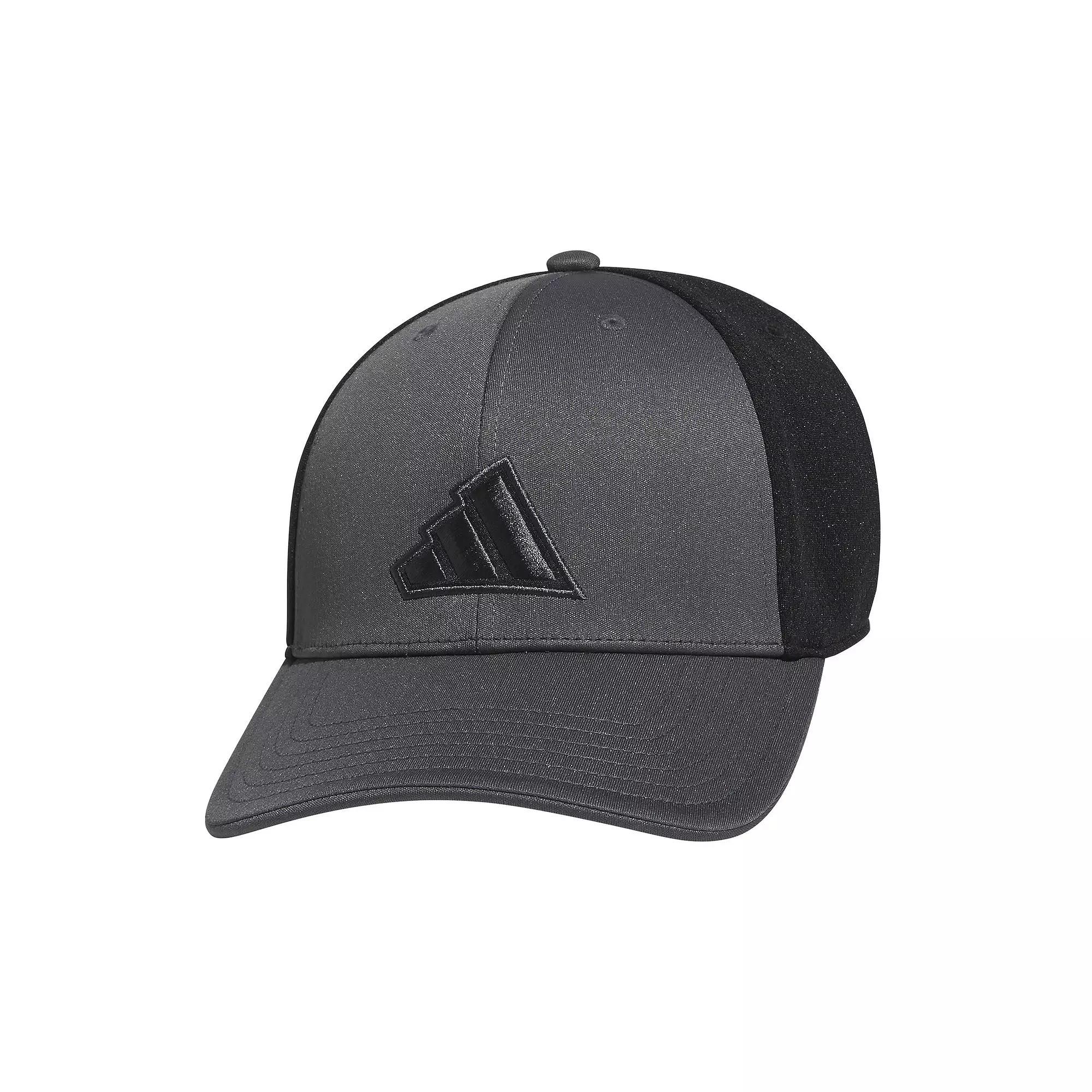 Mens adidas 3-Stripe Logo Stretch Fit Golf Hat Product Image