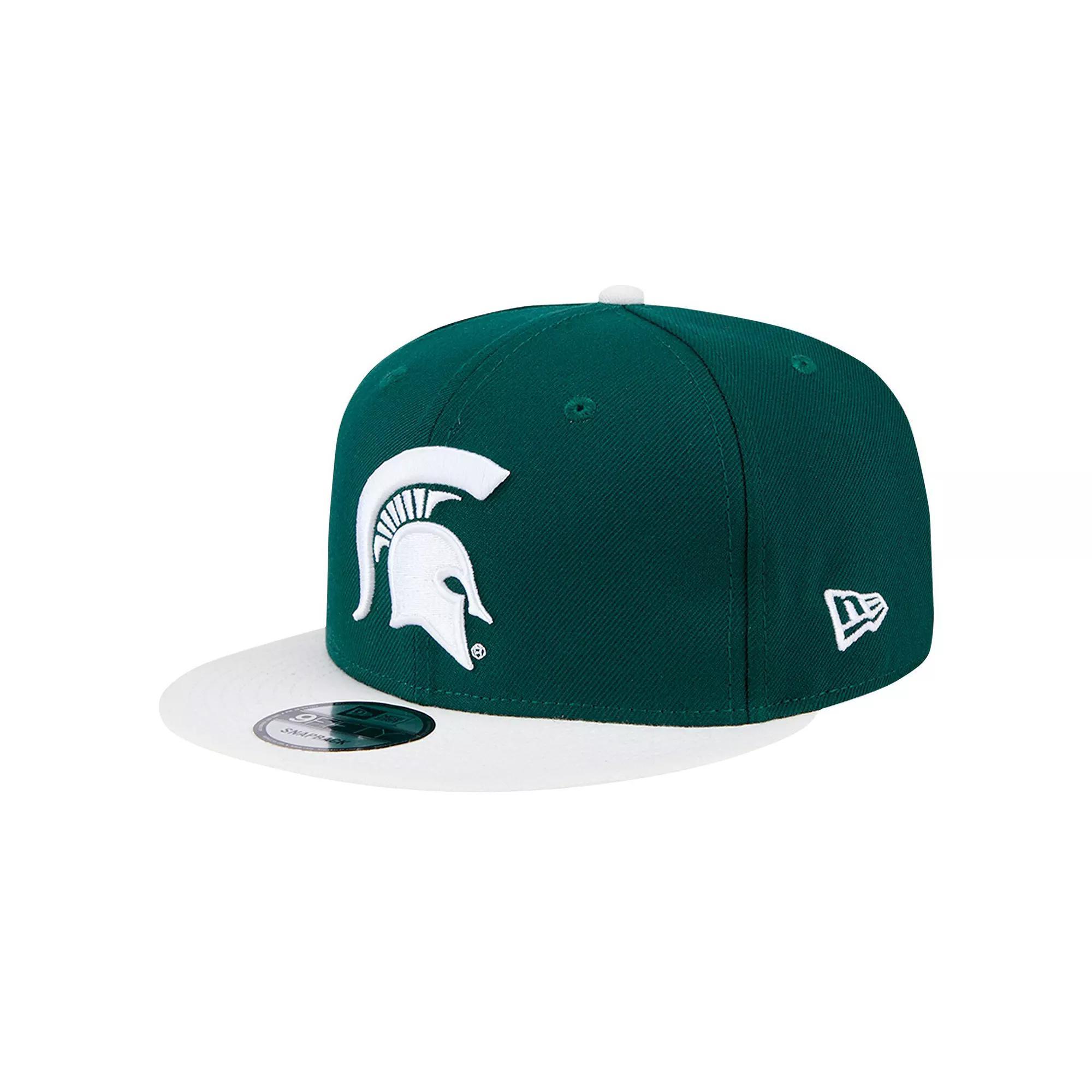 Mens New Era Forest Green Michigan State Spartans Two-Tone 9FIFTY Snapback Hat Product Image