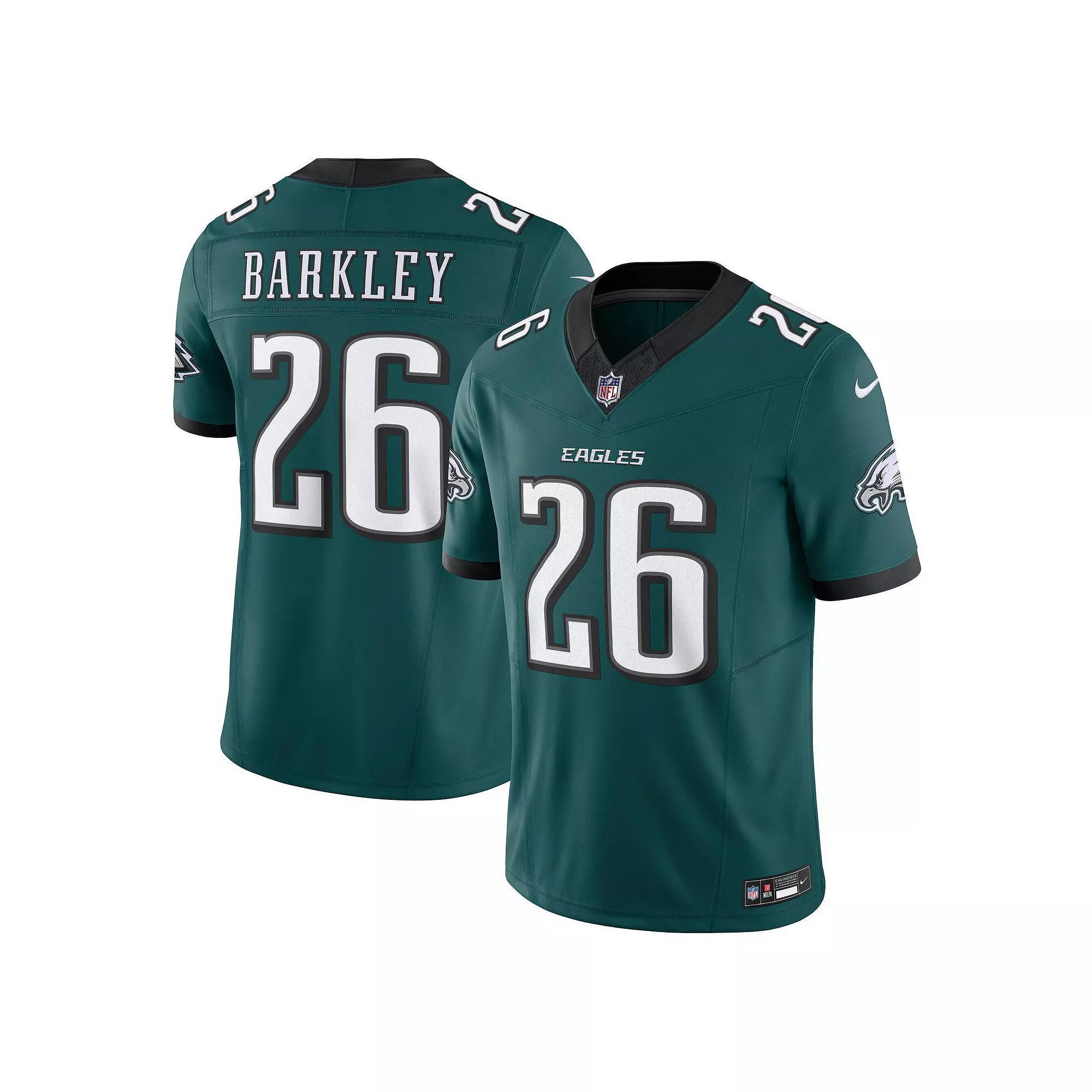 Men's Nike Saquon Barkley Midnight Green Philadelphia Eagles Vapor F.U.S.E. Limited Jersey, Size: Large Product Image