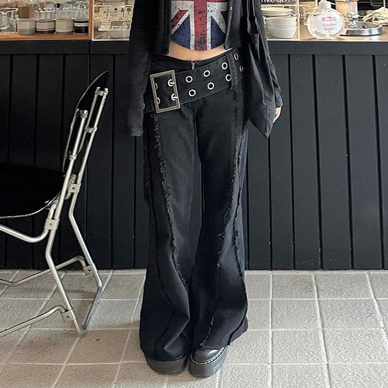 Low Waist Flared Jeans Product Image