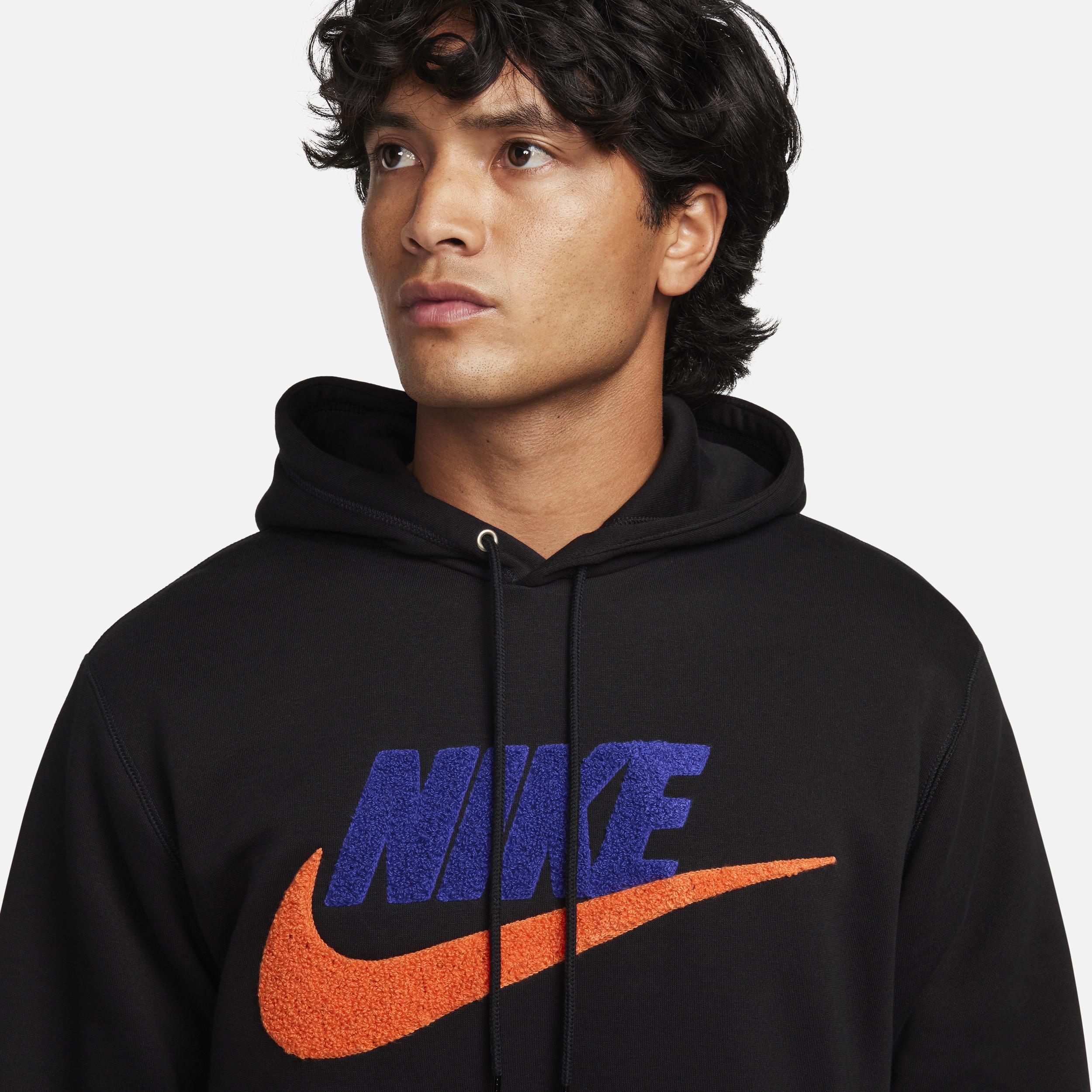 Mens Nike Club Fleece Chenille Futura Pullover Hoodie Product Image