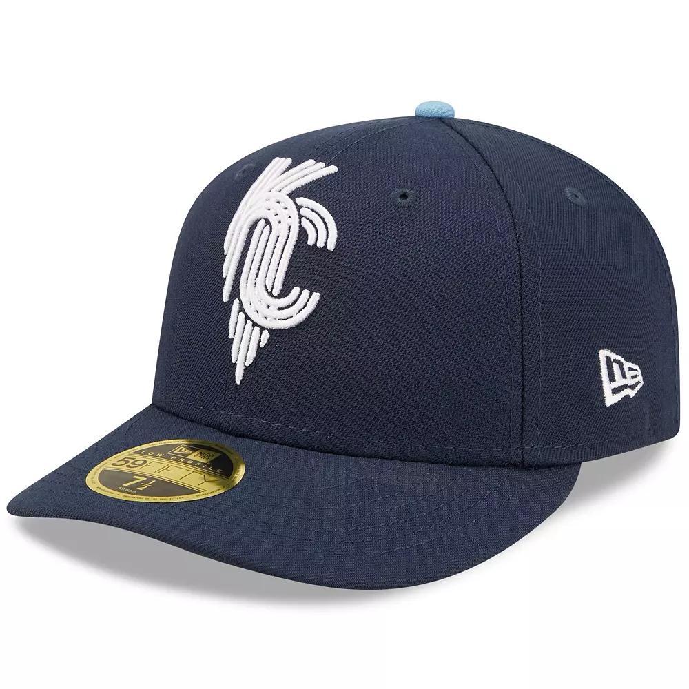 Men's New Era Navy Kansas City Royals 2022 City Connect Low Profile 59FIFTY Fitted Hat, Size: 7 7/8, Blue Product Image