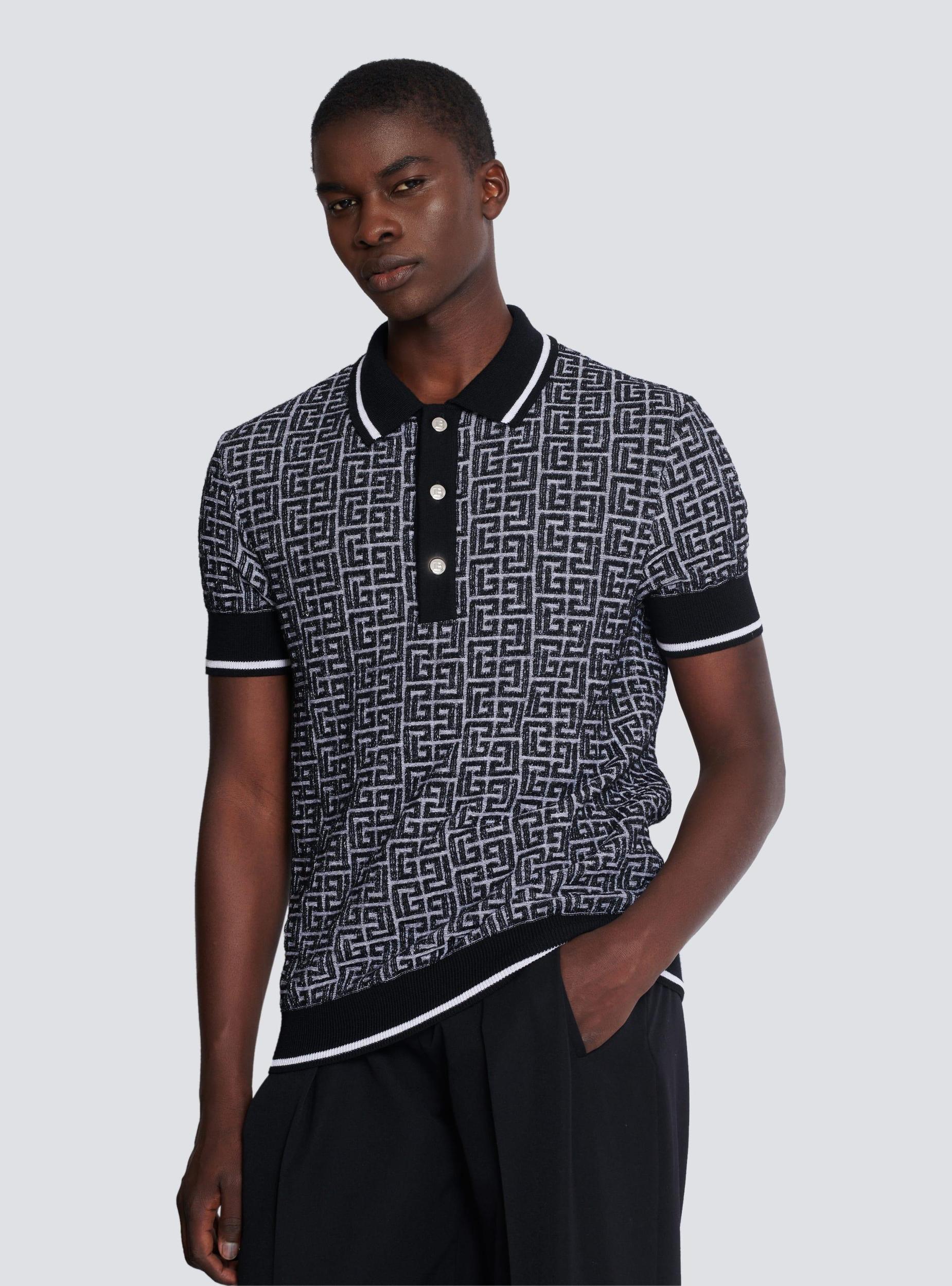 PB Labyrinth knit polo shirt Product Image