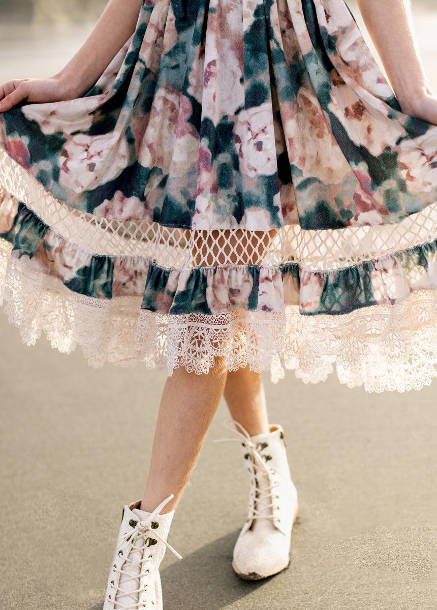 Arella Dress in Cool Watercolor Girls Product Image